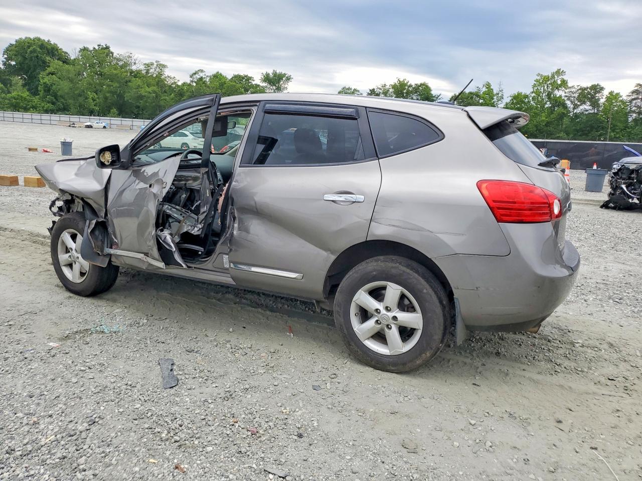 2013 Nissan Rogue S Gray vin: JN8AS5MVXDW601554