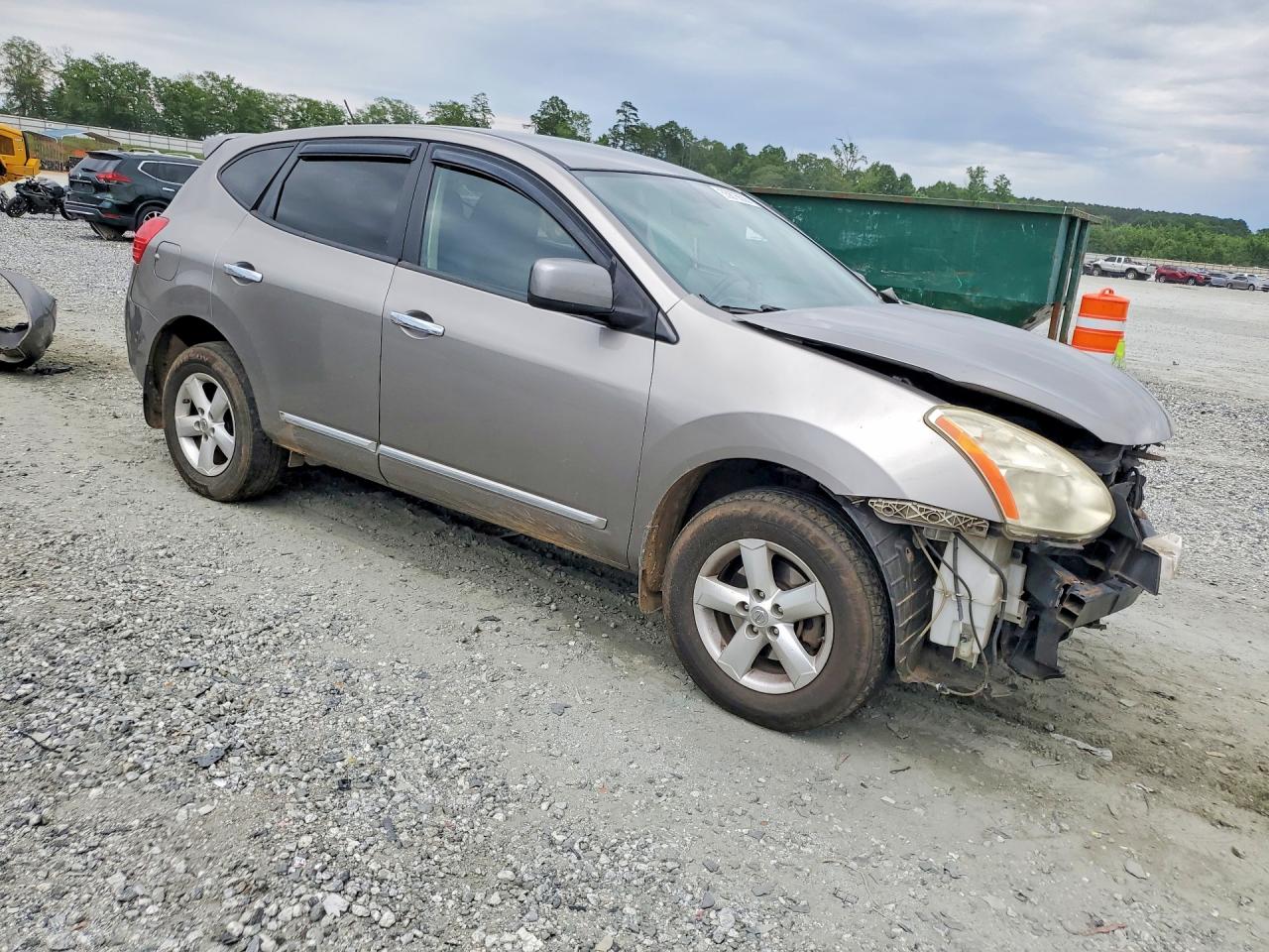 2013 Nissan Rogue S Gray vin: JN8AS5MVXDW601554