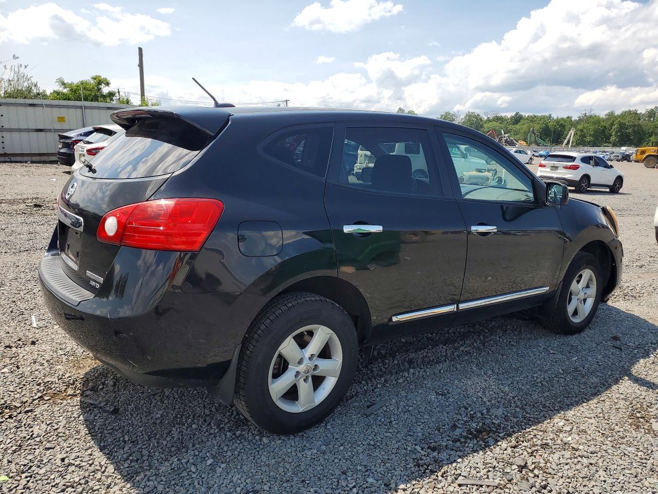 2013 Nissan Rogue S Black vin: JN8AS5MVXDW604826