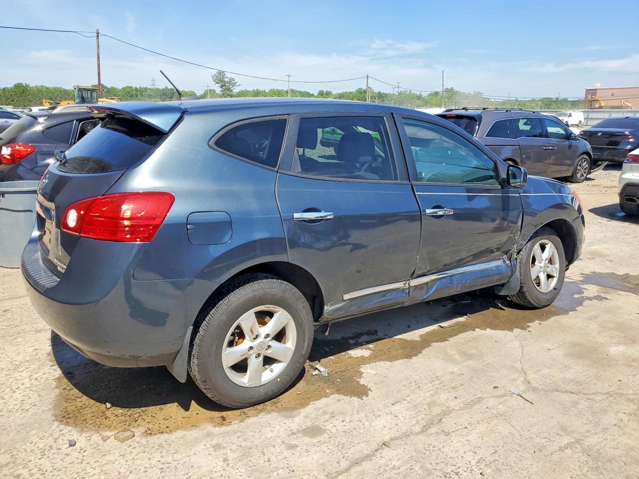 2013 Nissan Rogue S Blue vin: JN8AS5MVXDW605961