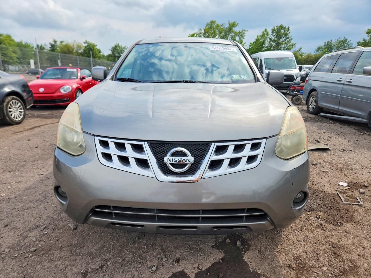 2013 Nissan Rogue S Gray vin: JN8AS5MVXDW606155