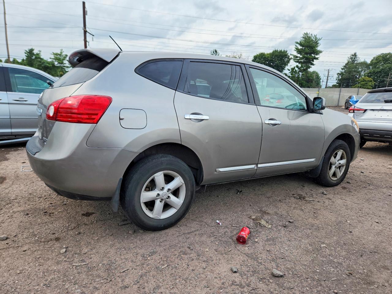 2013 Nissan Rogue S Gray vin: JN8AS5MVXDW606155