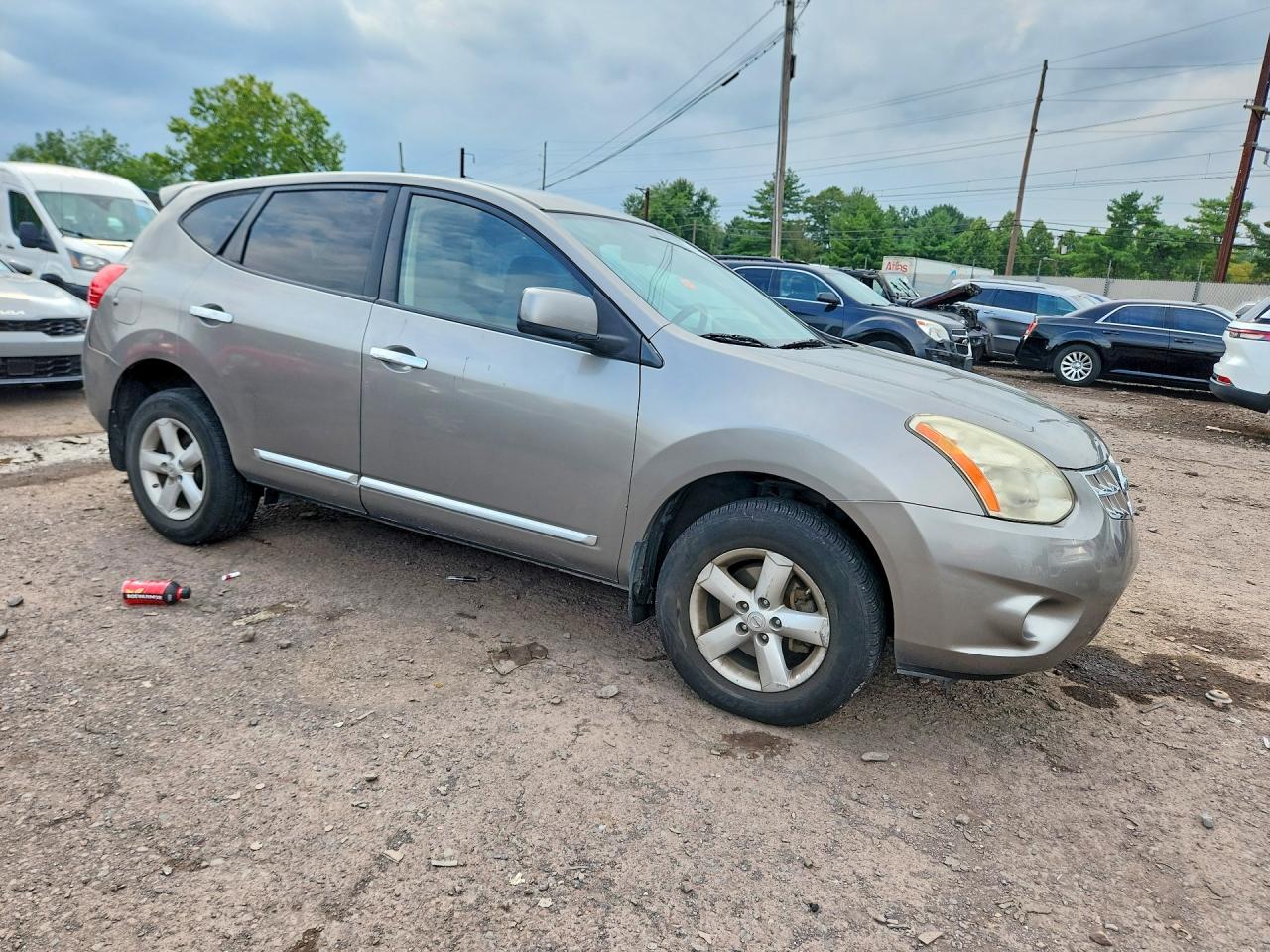 2013 Nissan Rogue S Gray vin: JN8AS5MVXDW606155