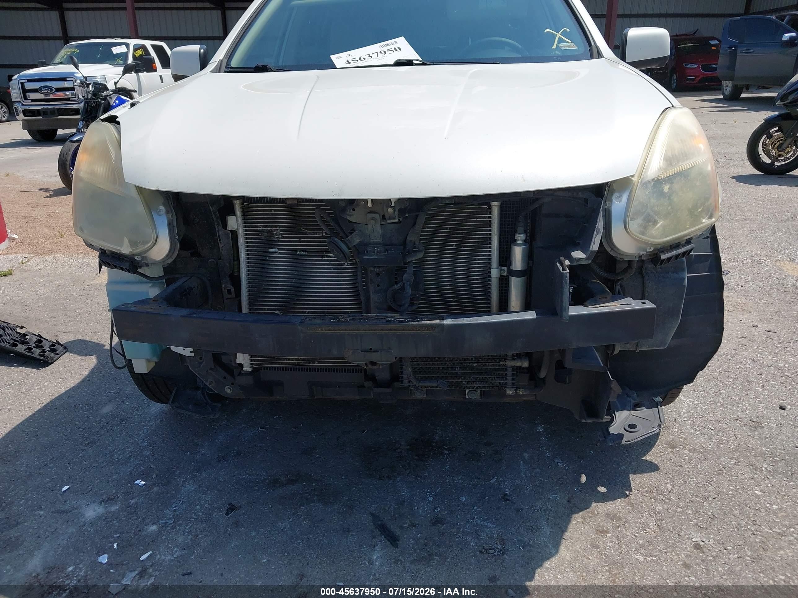 2013 Nissan Rogue Sv W/sl Pkg White vin: JN8AS5MVXDW607001