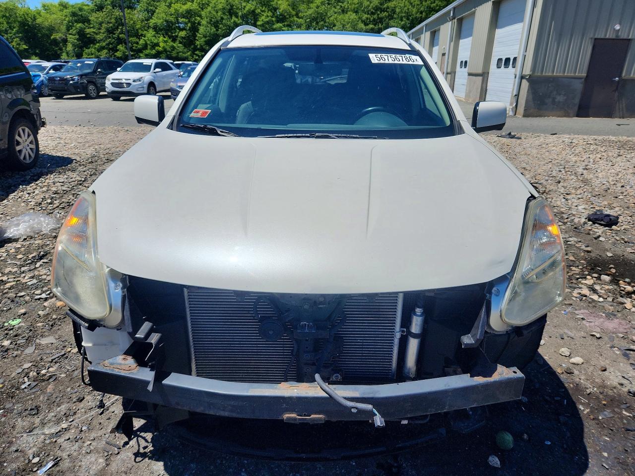 2013 Nissan Rogue S White vin: JN8AS5MVXDW610111