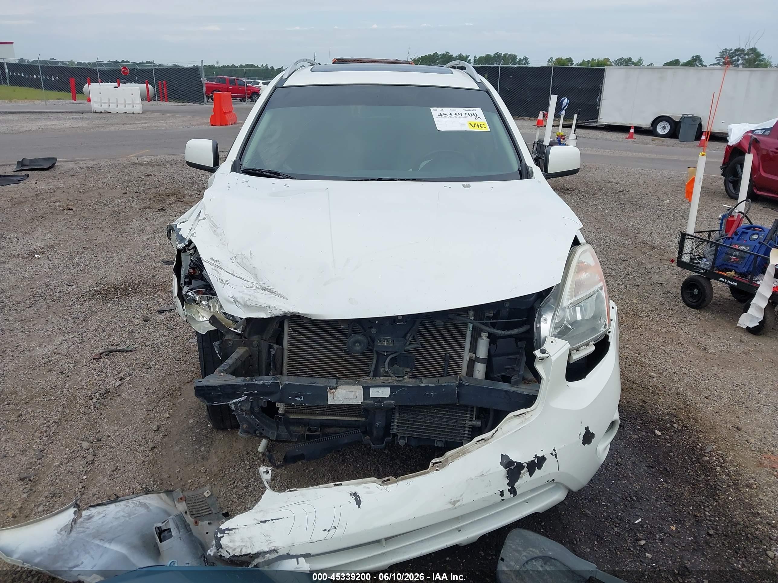 2013 Nissan Rogue Sv Белый vin: JN8AS5MVXDW610416