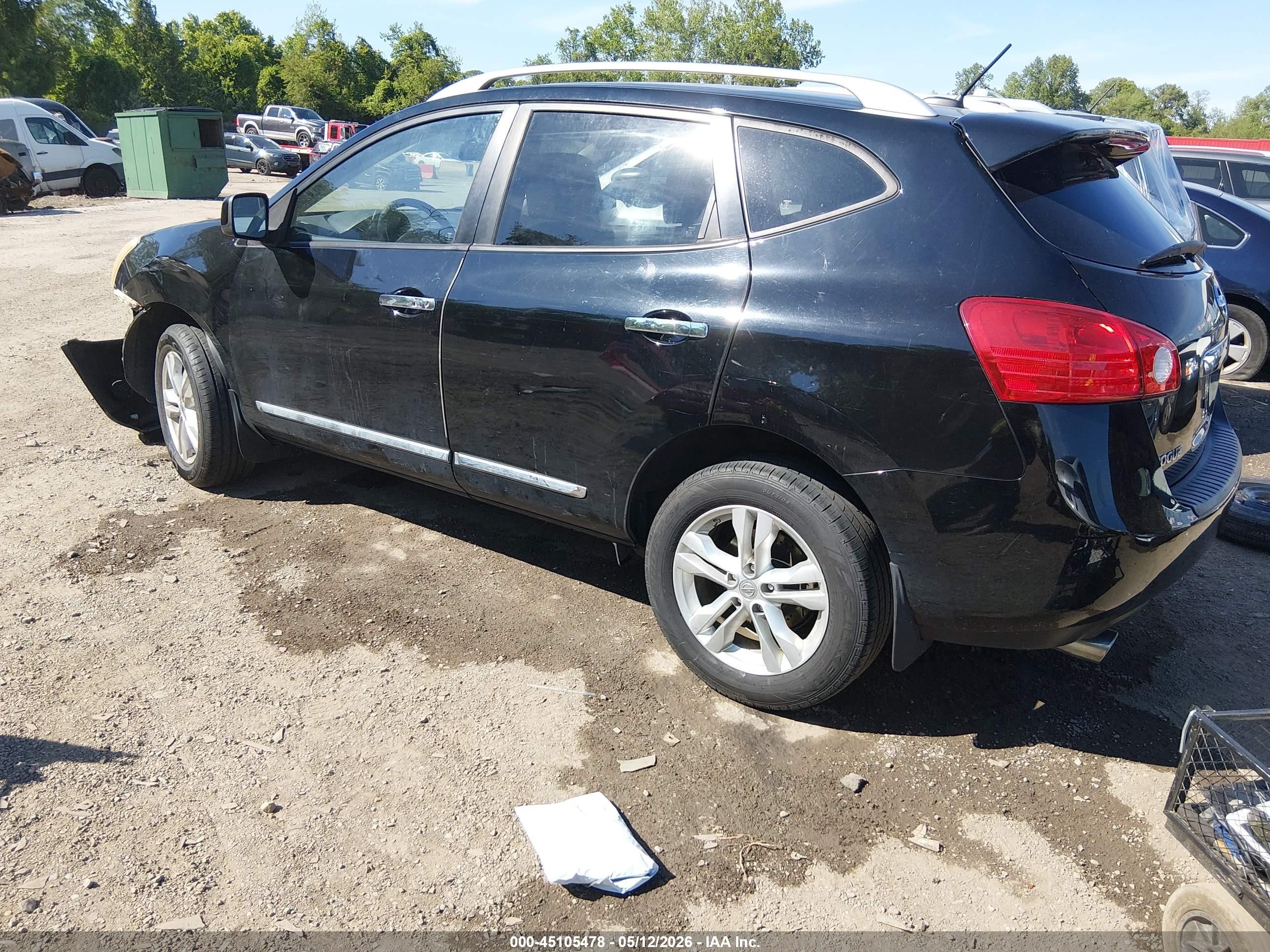 2013 Nissan Rogue Sv Black vin: JN8AS5MVXDW620847
