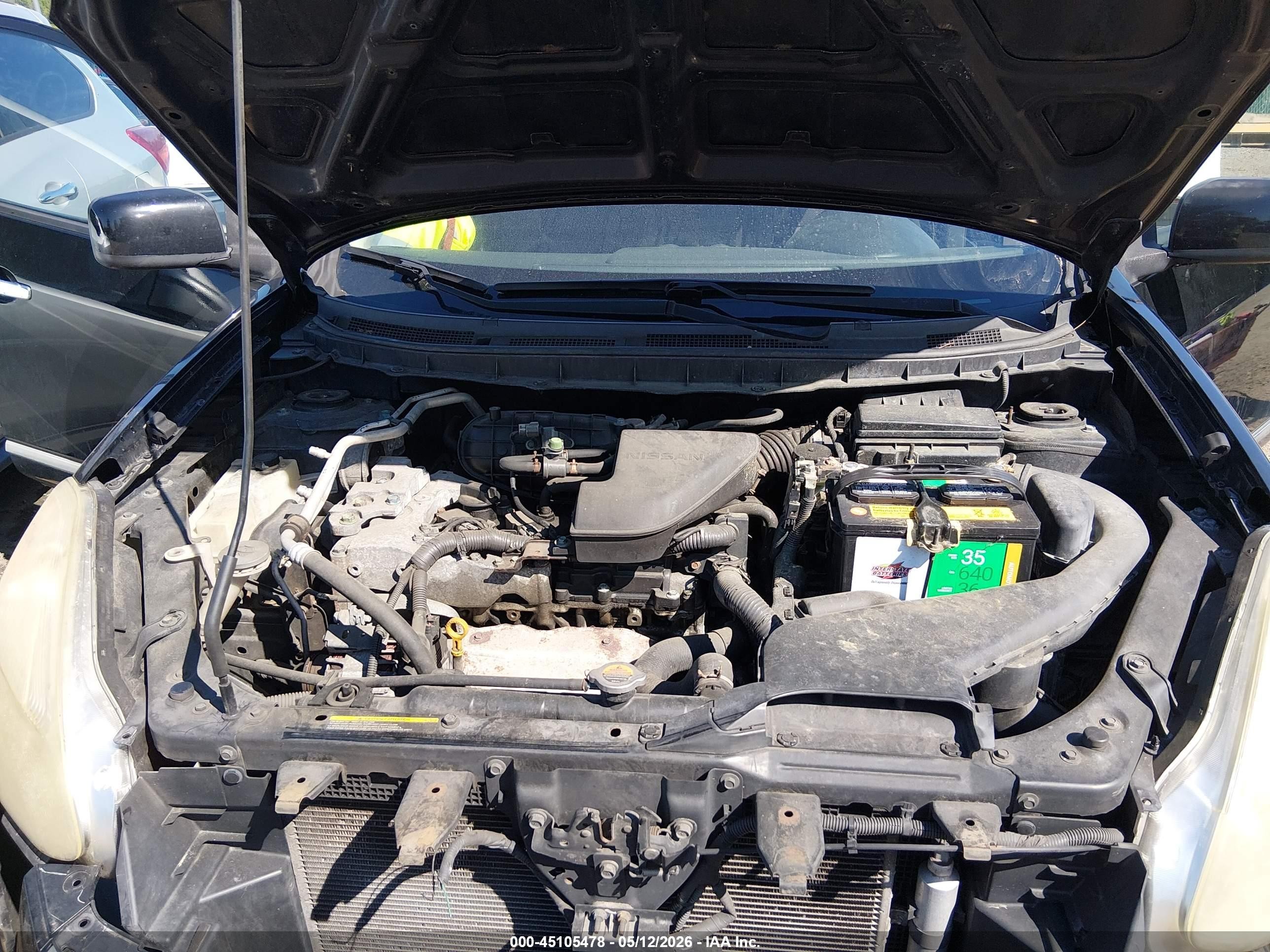 2013 Nissan Rogue Sv Black vin: JN8AS5MVXDW620847