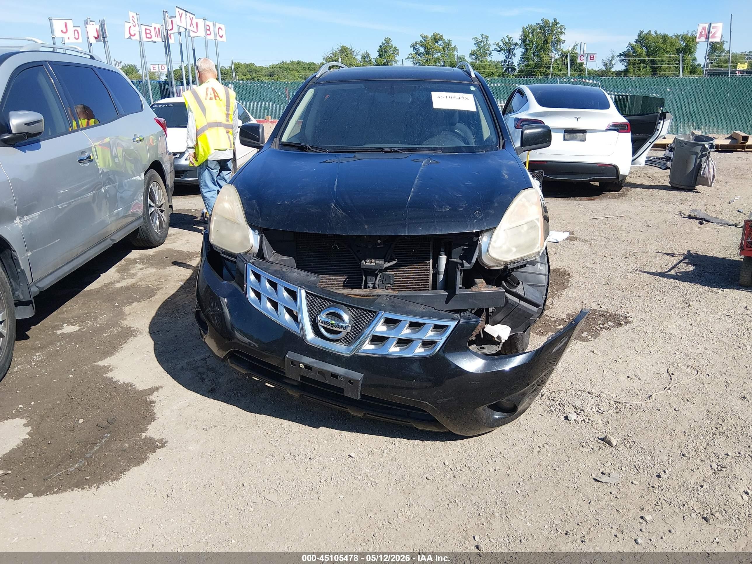 2013 Nissan Rogue Sv Black vin: JN8AS5MVXDW620847