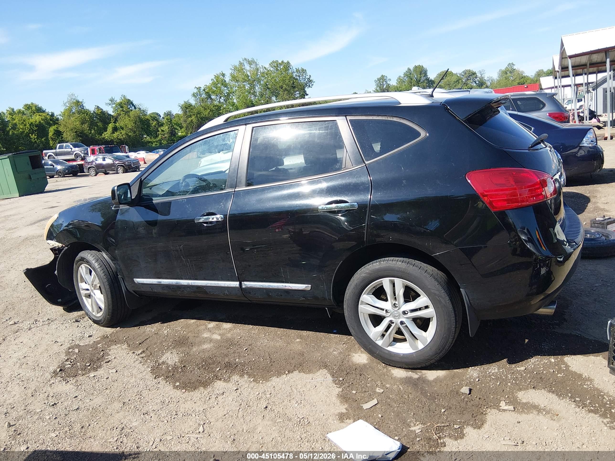 2013 Nissan Rogue Sv Black vin: JN8AS5MVXDW620847