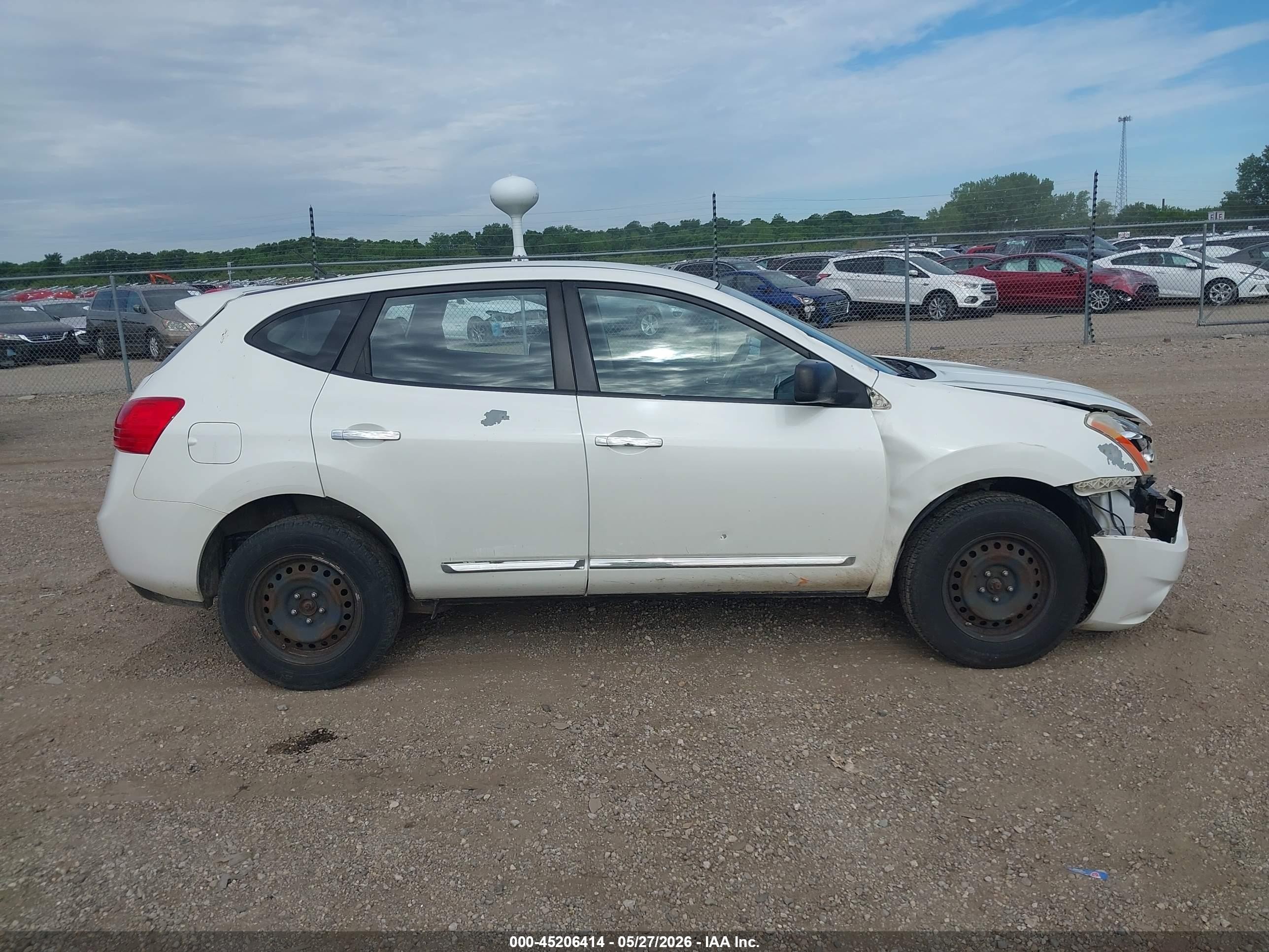 2013 Nissan Rogue S White vin: JN8AS5MVXDW626888