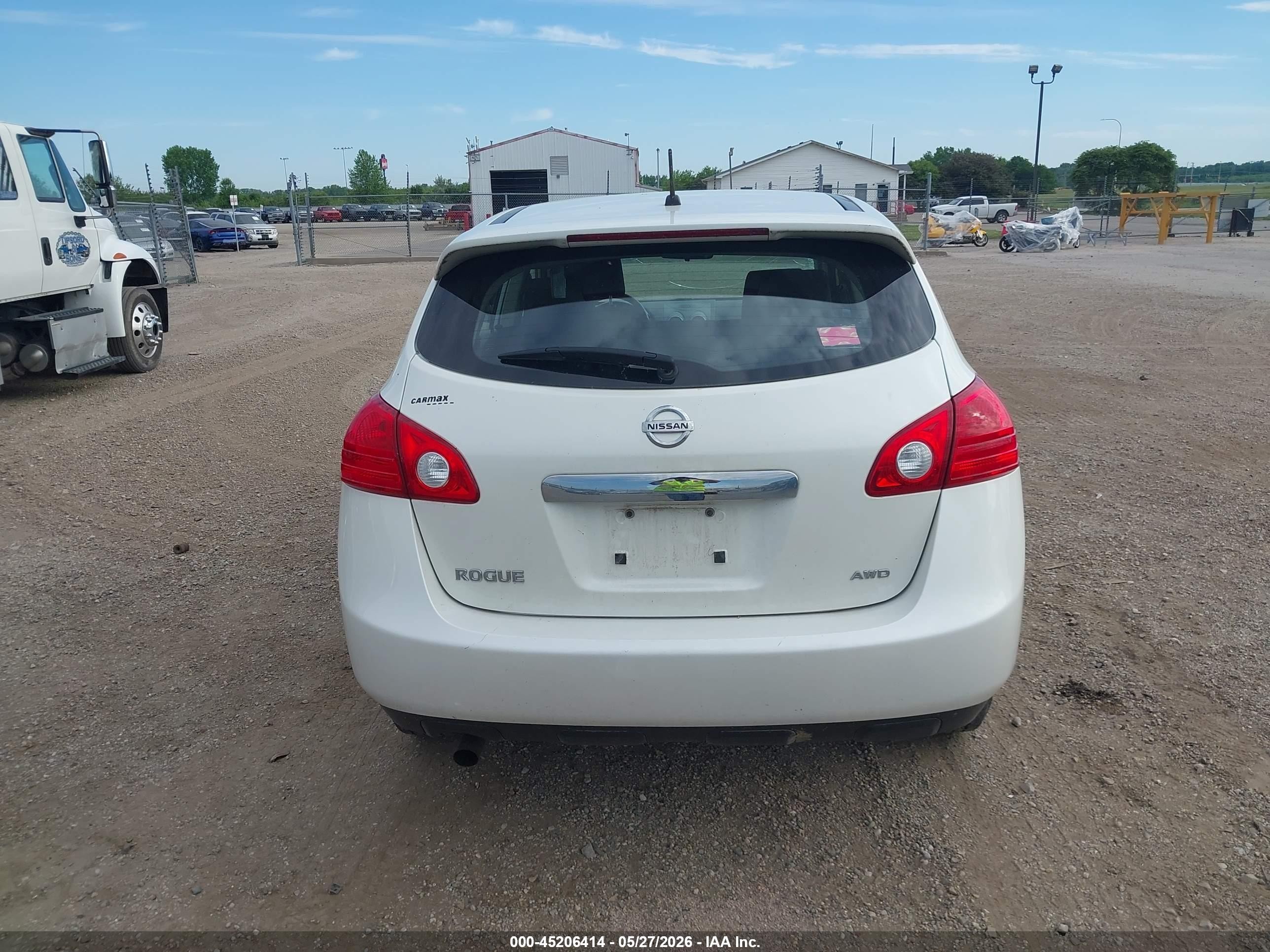 2013 Nissan Rogue S White vin: JN8AS5MVXDW626888