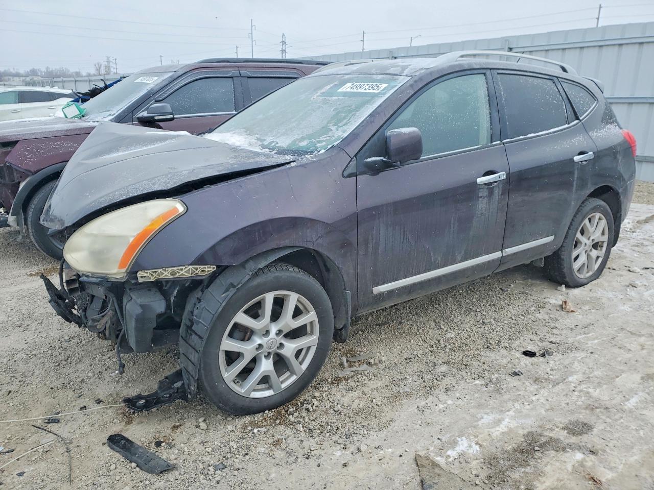 2013 Nissan Rogue Purple vin: JN8AS5MVXDW636479