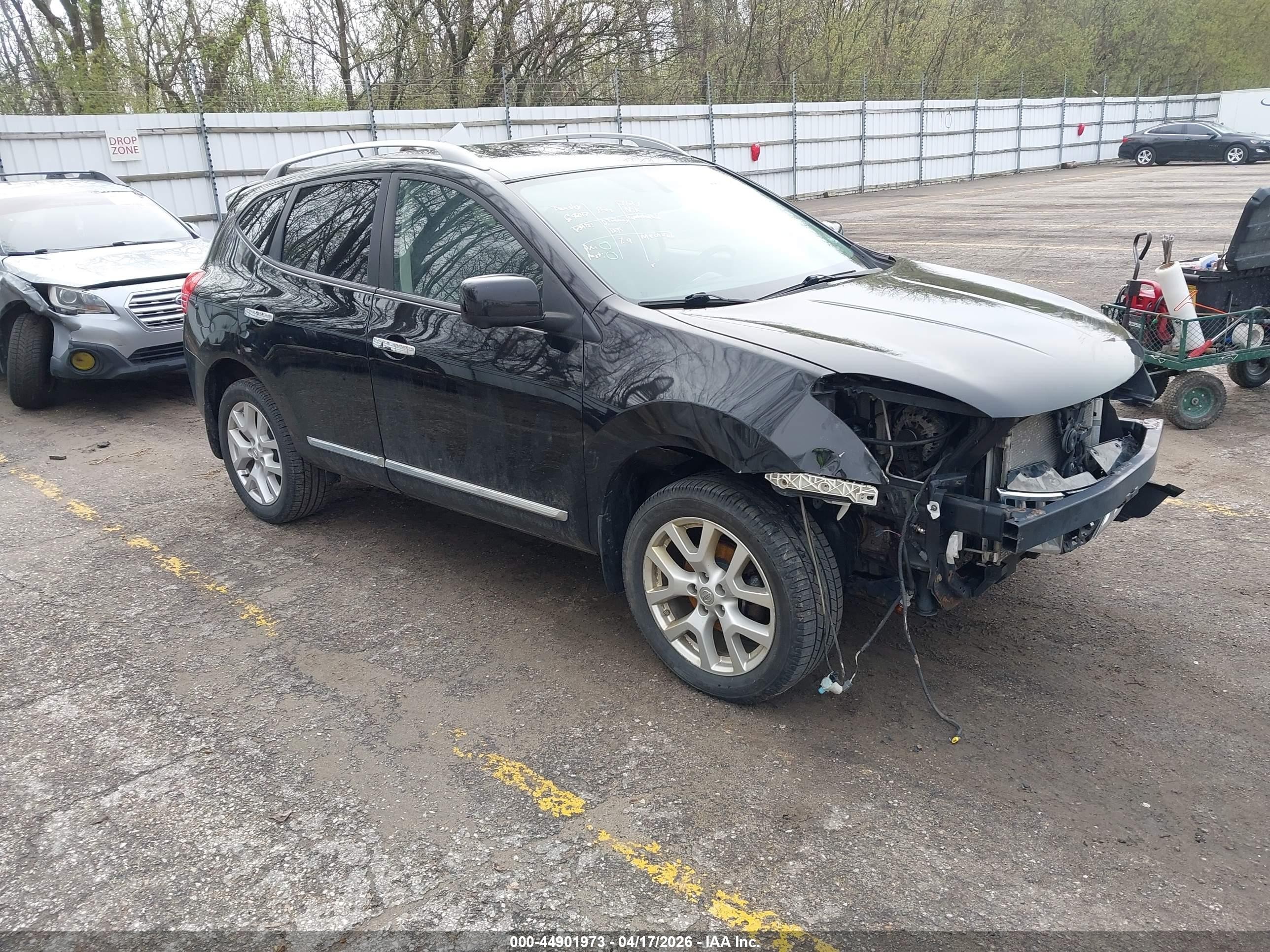 2013 Nissan Rogue Sv W/sl Pkg Черный vin: JN8AS5MVXDW650995