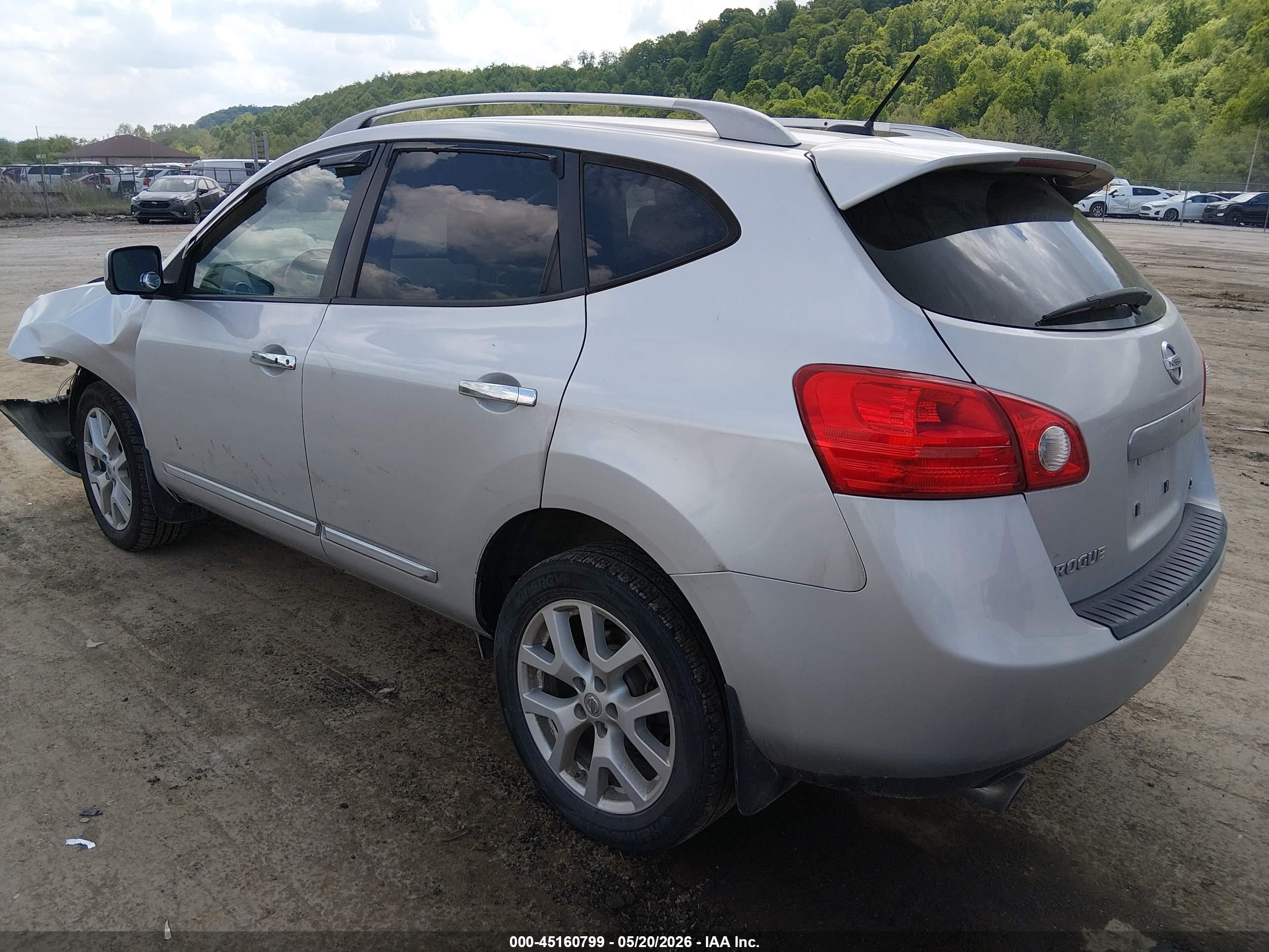2013 Nissan Rogue Sv W/sl Pkg Silver vin: JN8AS5MVXDW653959