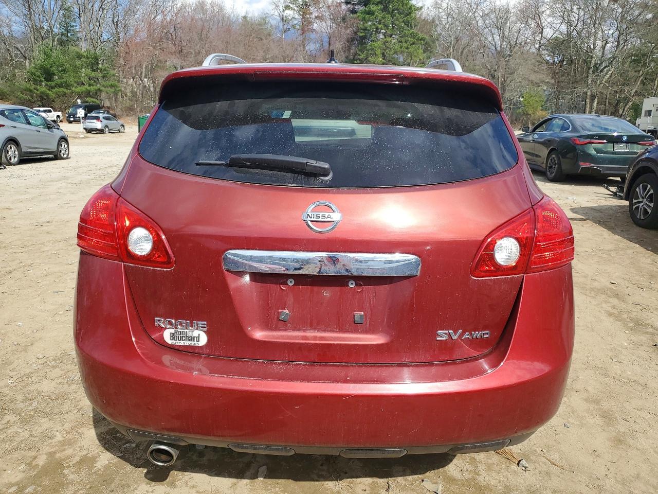 2013 Nissan Rogue S Red vin: JN8AS5MVXDW657980