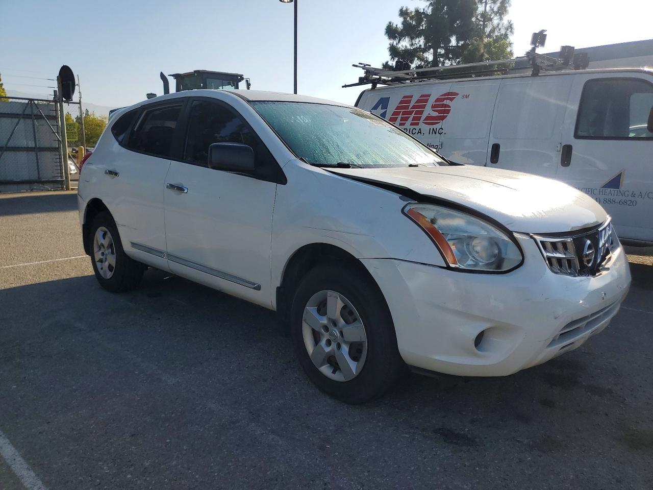 2013 Nissan Rogue S White vin: JN8AS5MVXDW660376