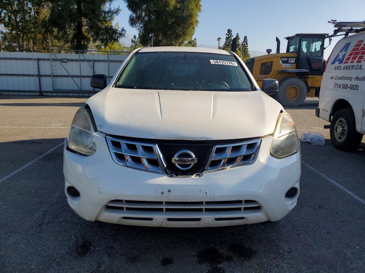 2013 Nissan Rogue S White vin: JN8AS5MVXDW660376