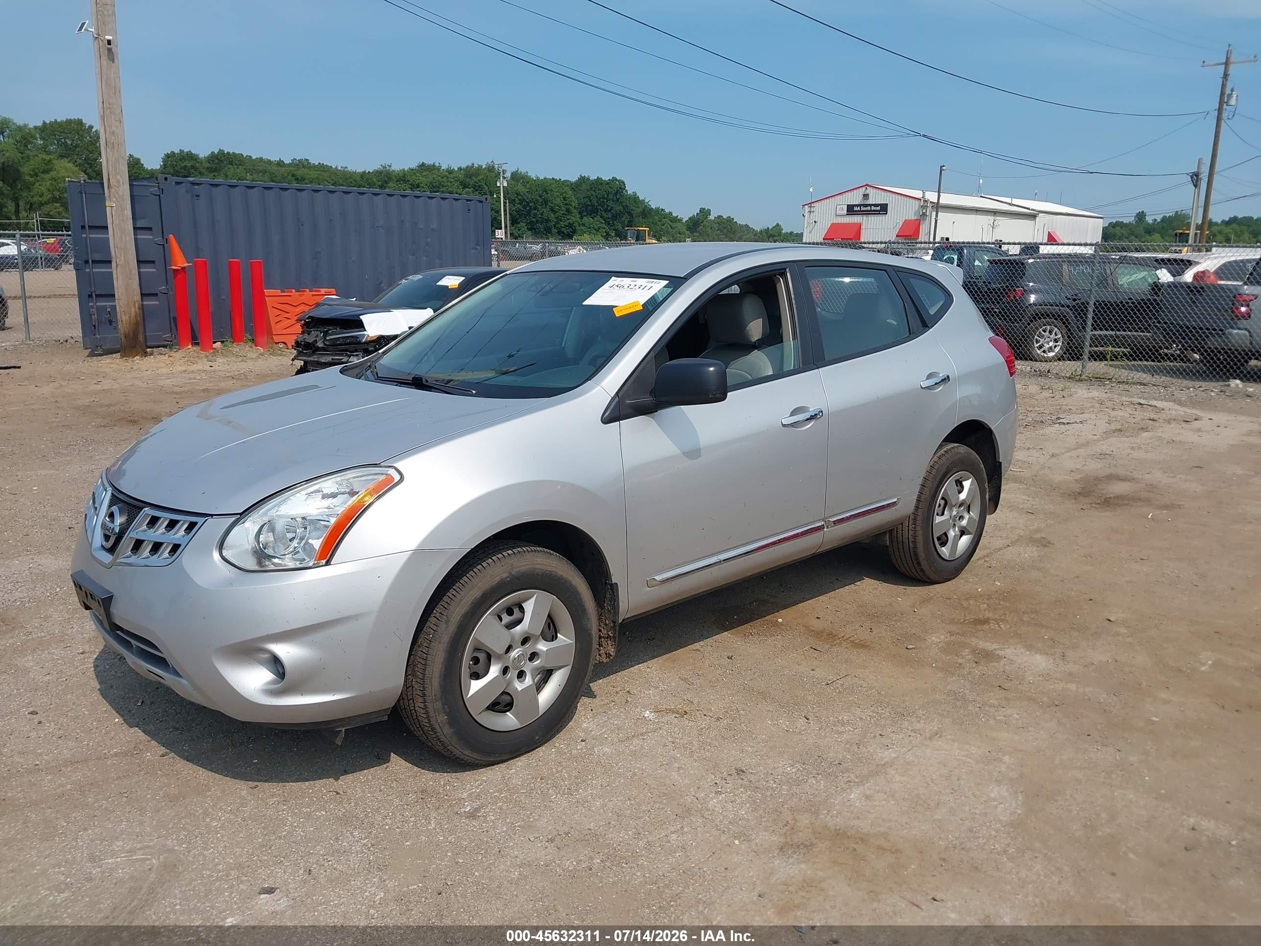 2013 Nissan Rogue S Silver vin: JN8AS5MVXDW660880