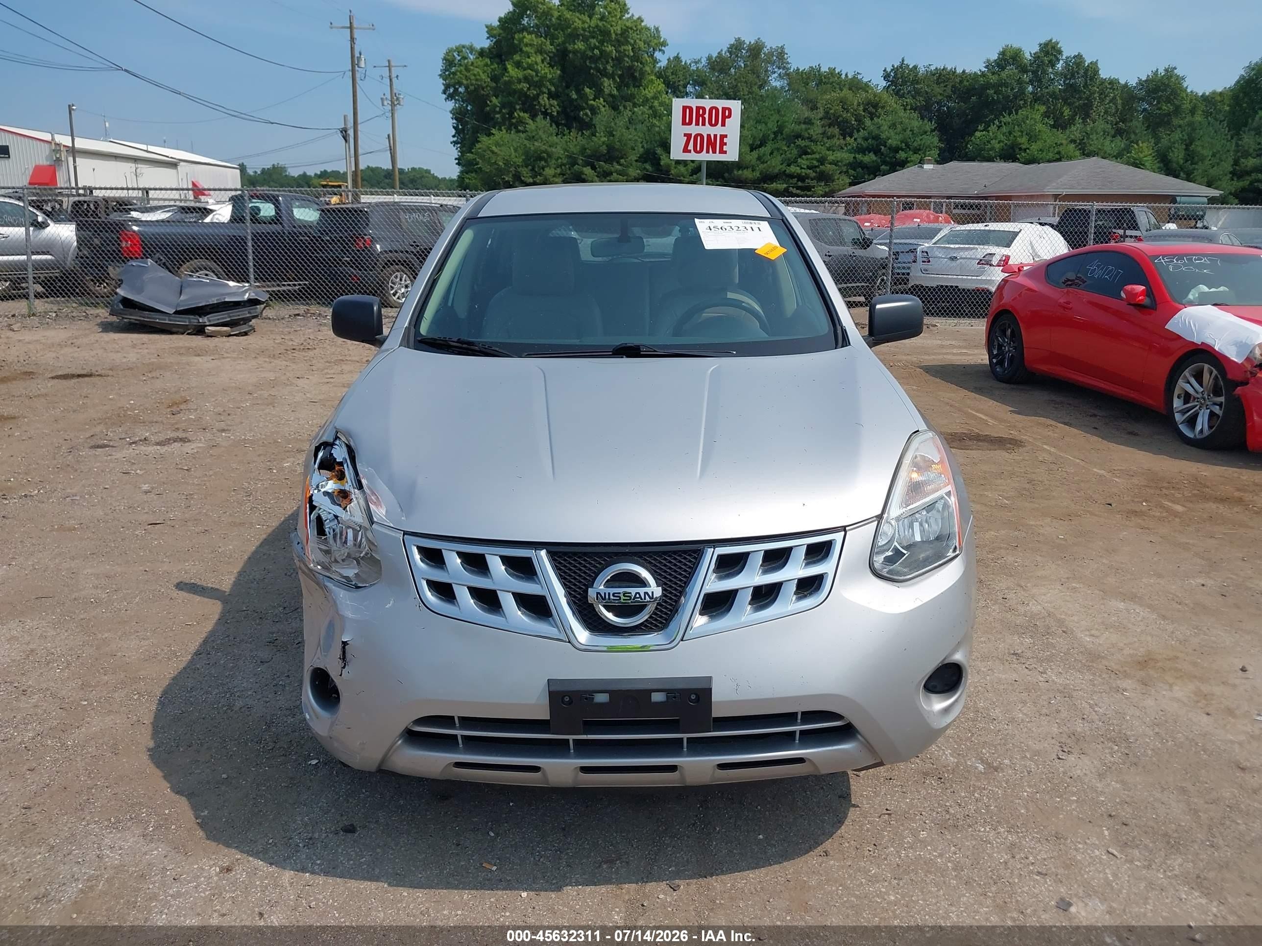 2013 Nissan Rogue S Silver vin: JN8AS5MVXDW660880