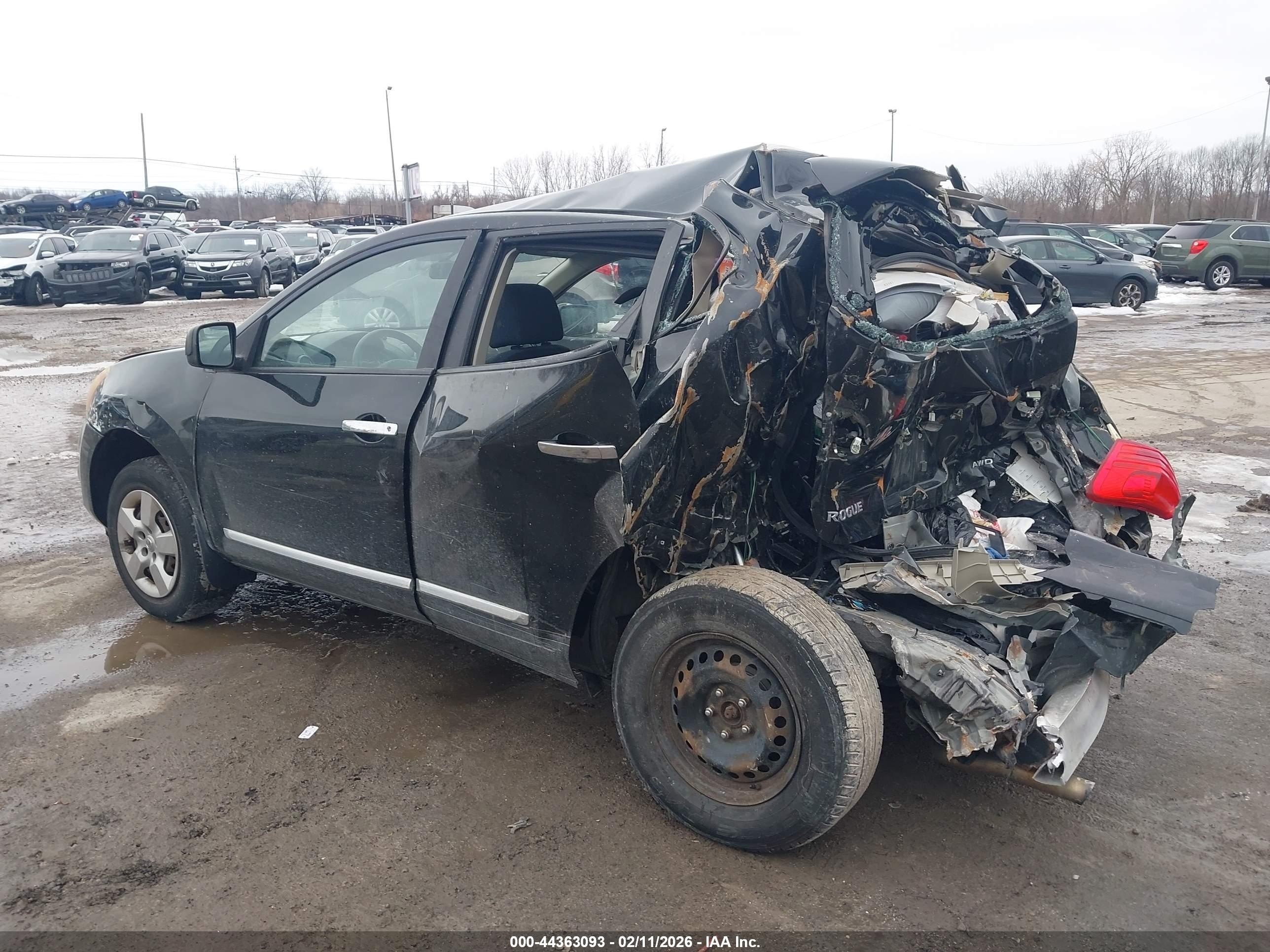 2013 Nissan Rogue S Black vin: JN8AS5MVXDW661169