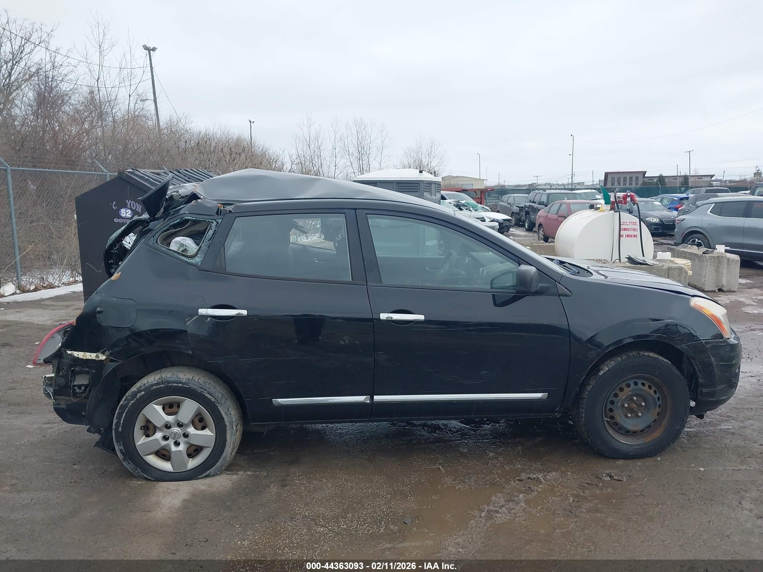 2013 Nissan Rogue S Black vin: JN8AS5MVXDW661169