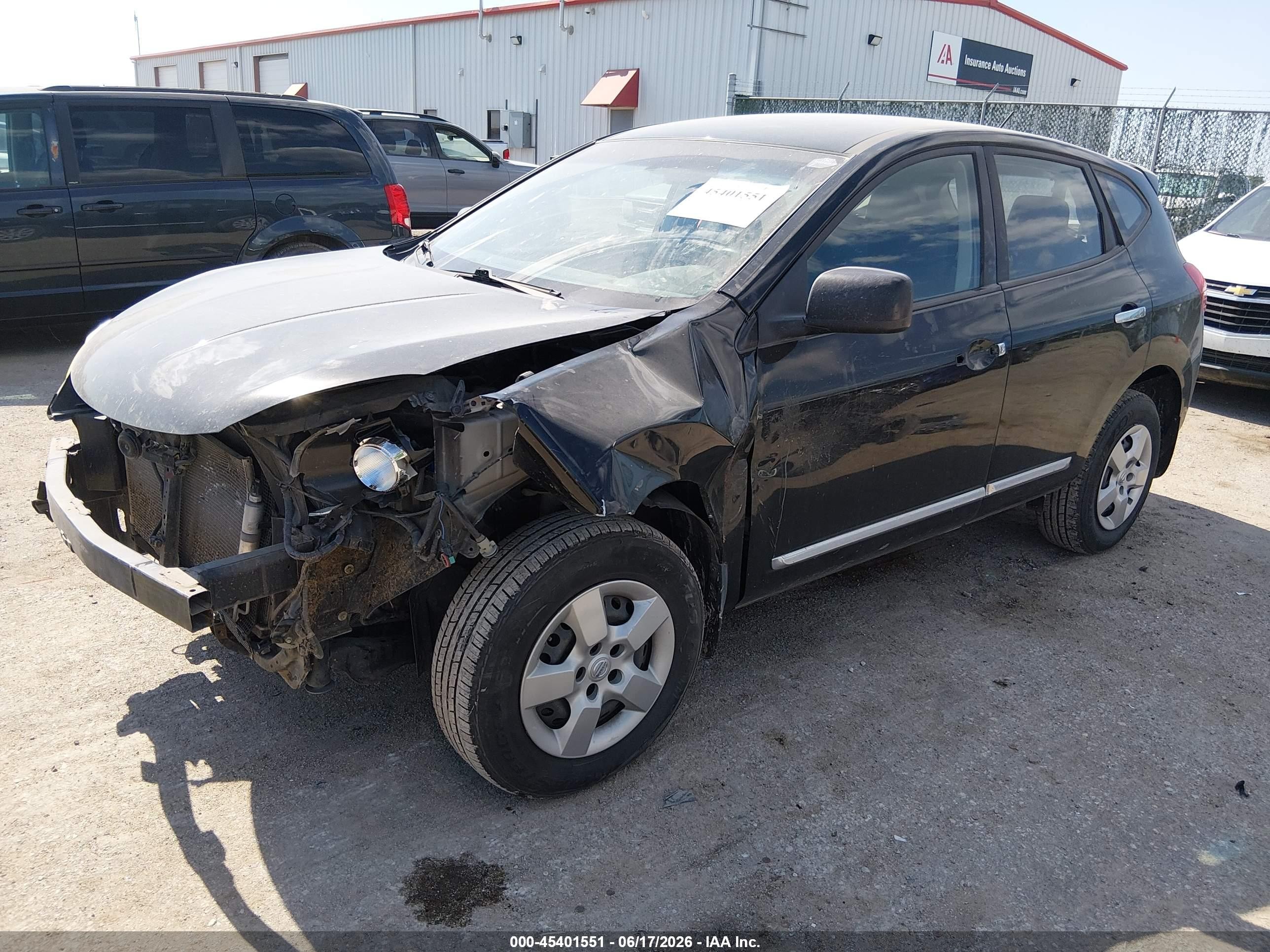 2013 Nissan Rogue S Black vin: JN8AS5MVXDW662547