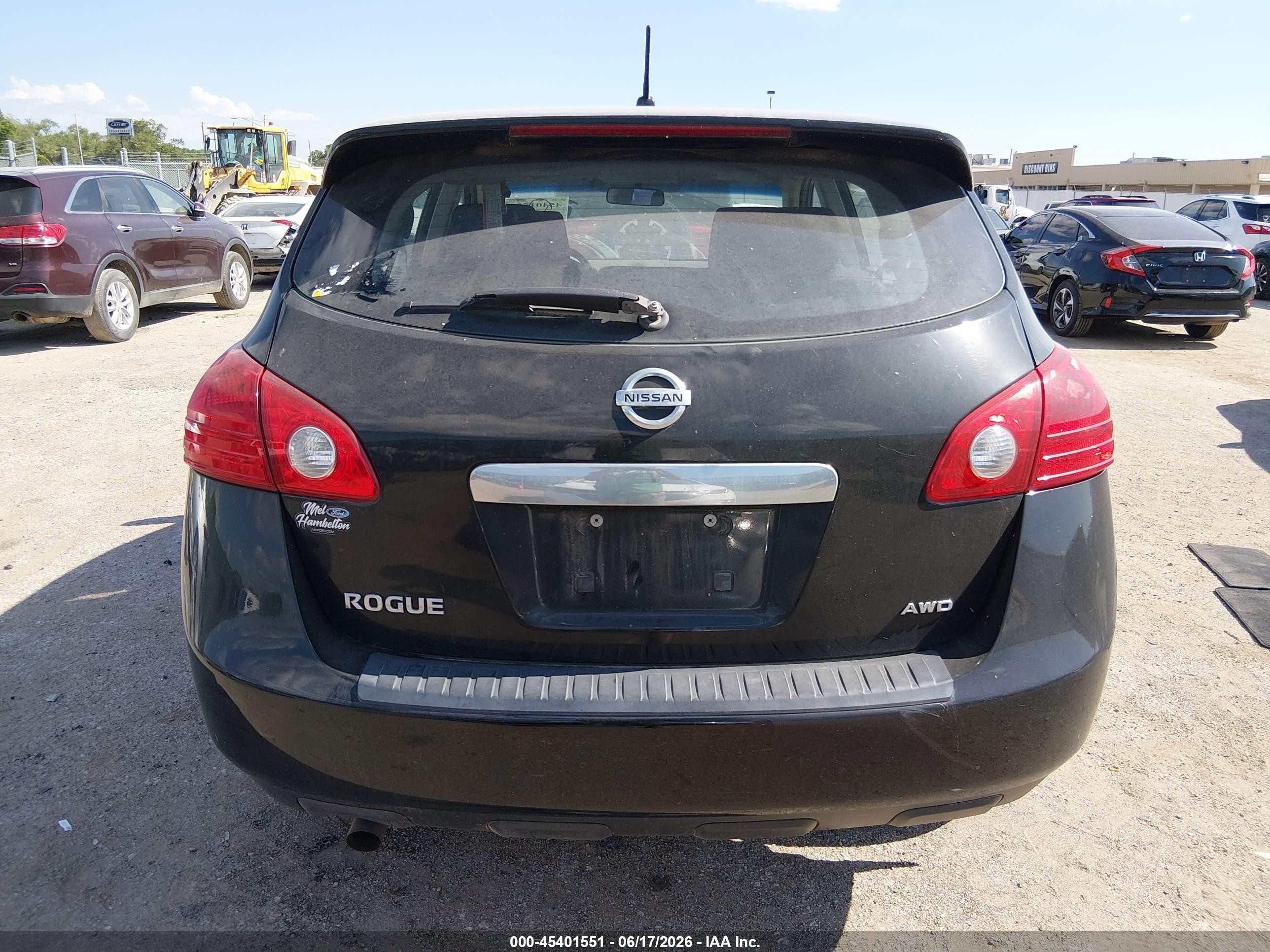 2013 Nissan Rogue S Black vin: JN8AS5MVXDW662547