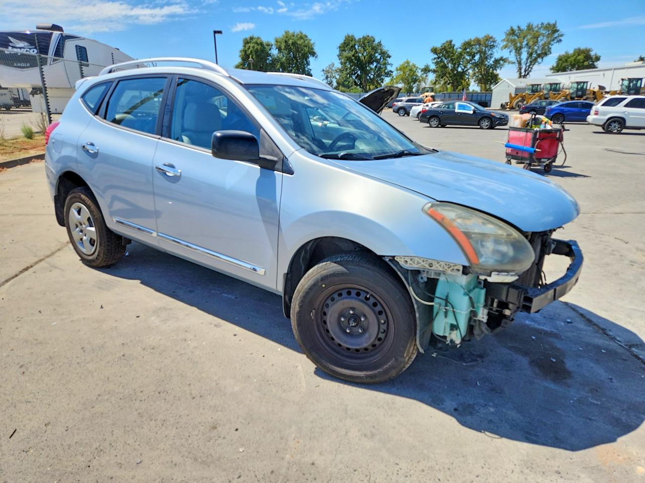 2014 Nissan Rogue Select S Blue vin: JN8AS5MVXEW202922