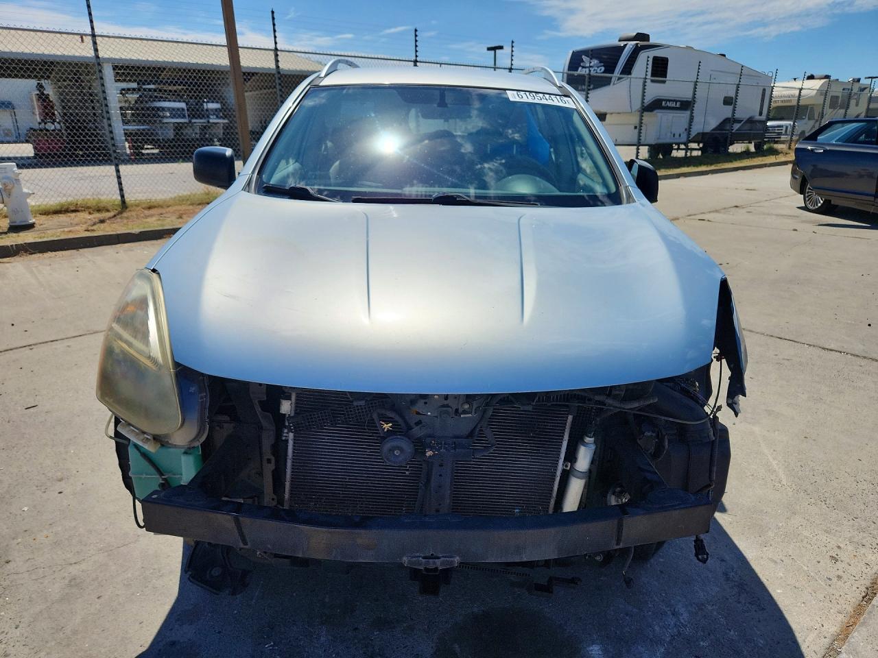 2014 Nissan Rogue Select S Blue vin: JN8AS5MVXEW202922