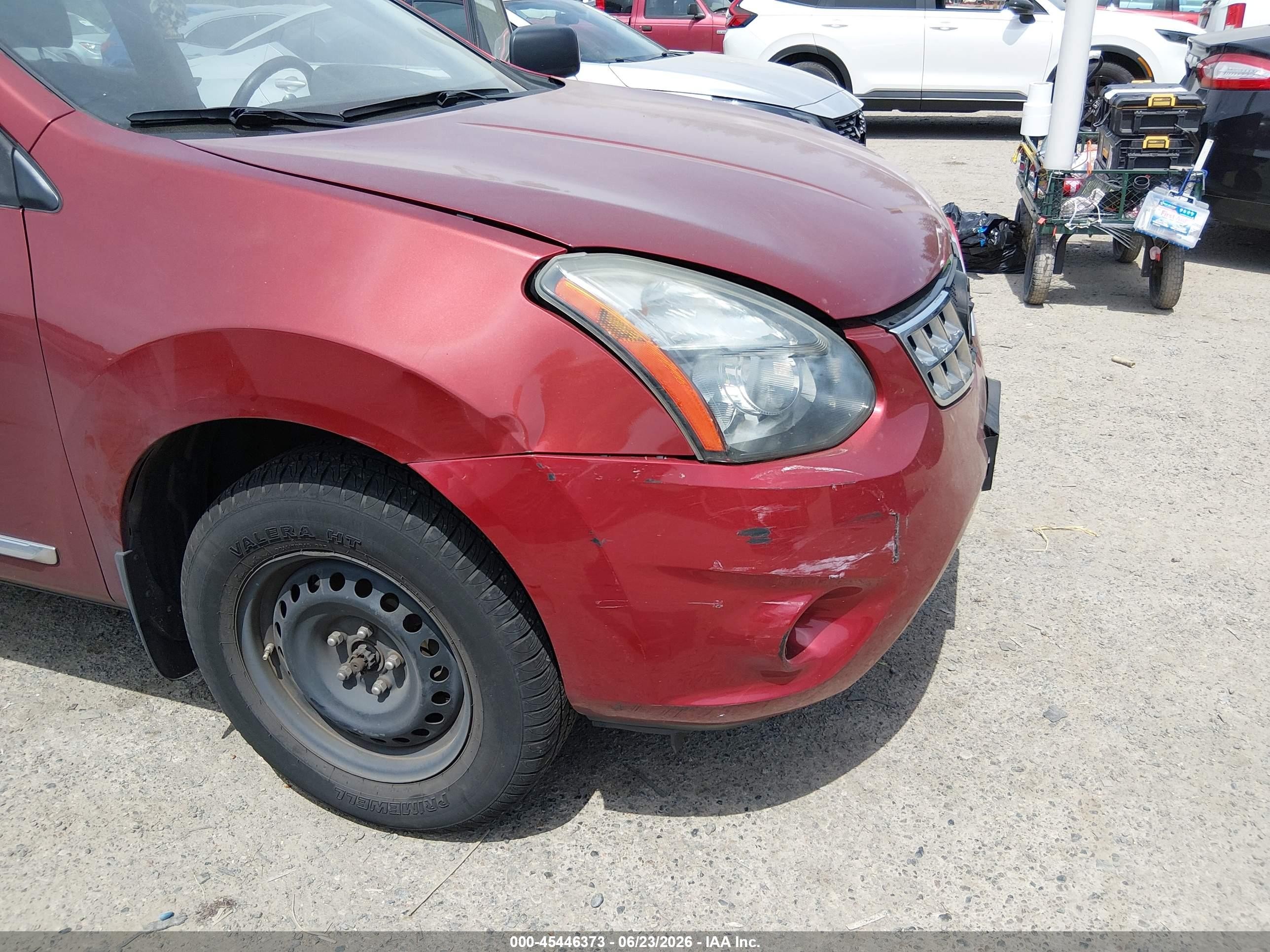 2014 Nissan Rogue Select S Burgundy vin: JN8AS5MVXEW710629