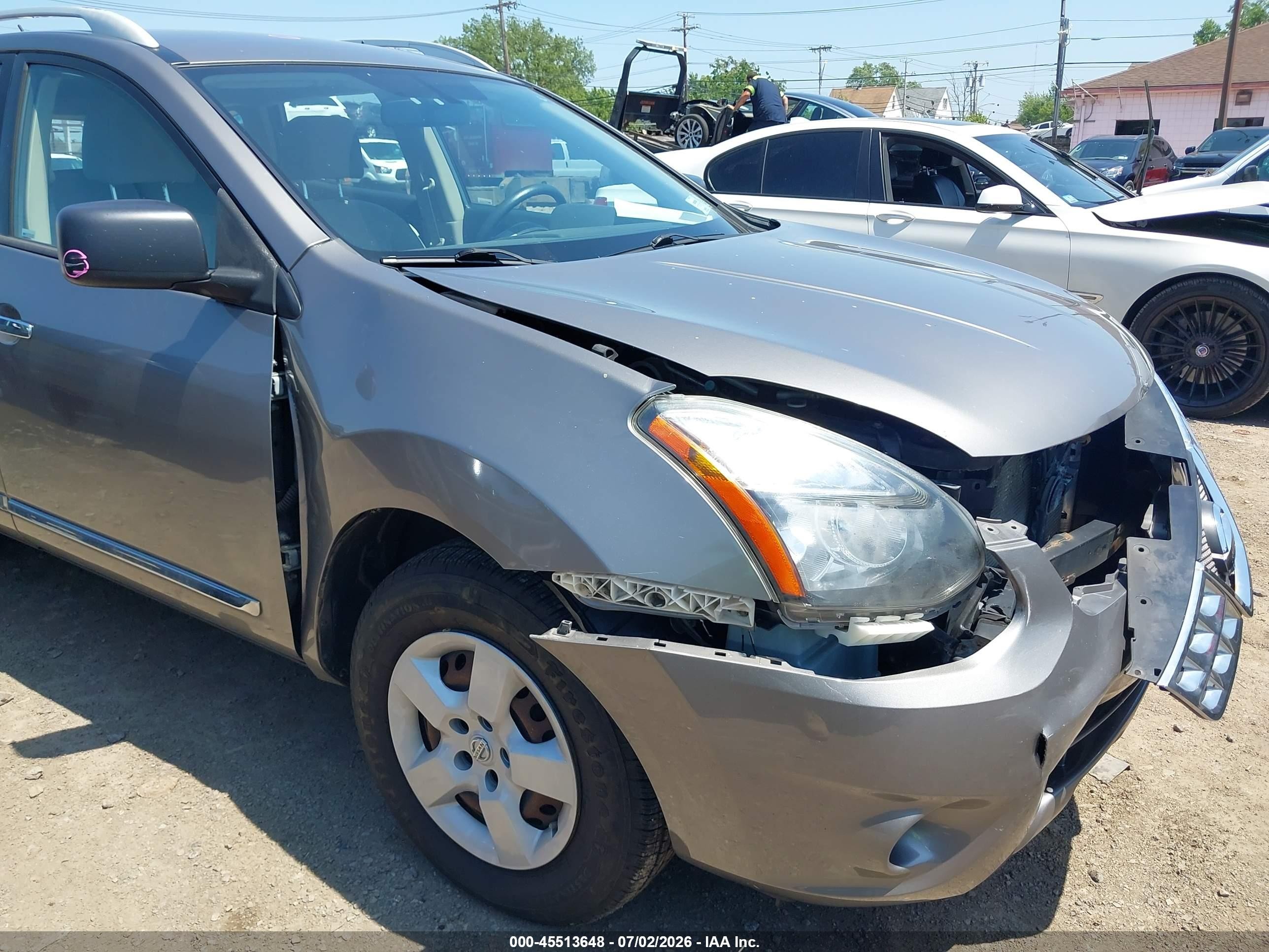 2014 Nissan Rogue Select S Gray vin: JN8AS5MVXEW712090