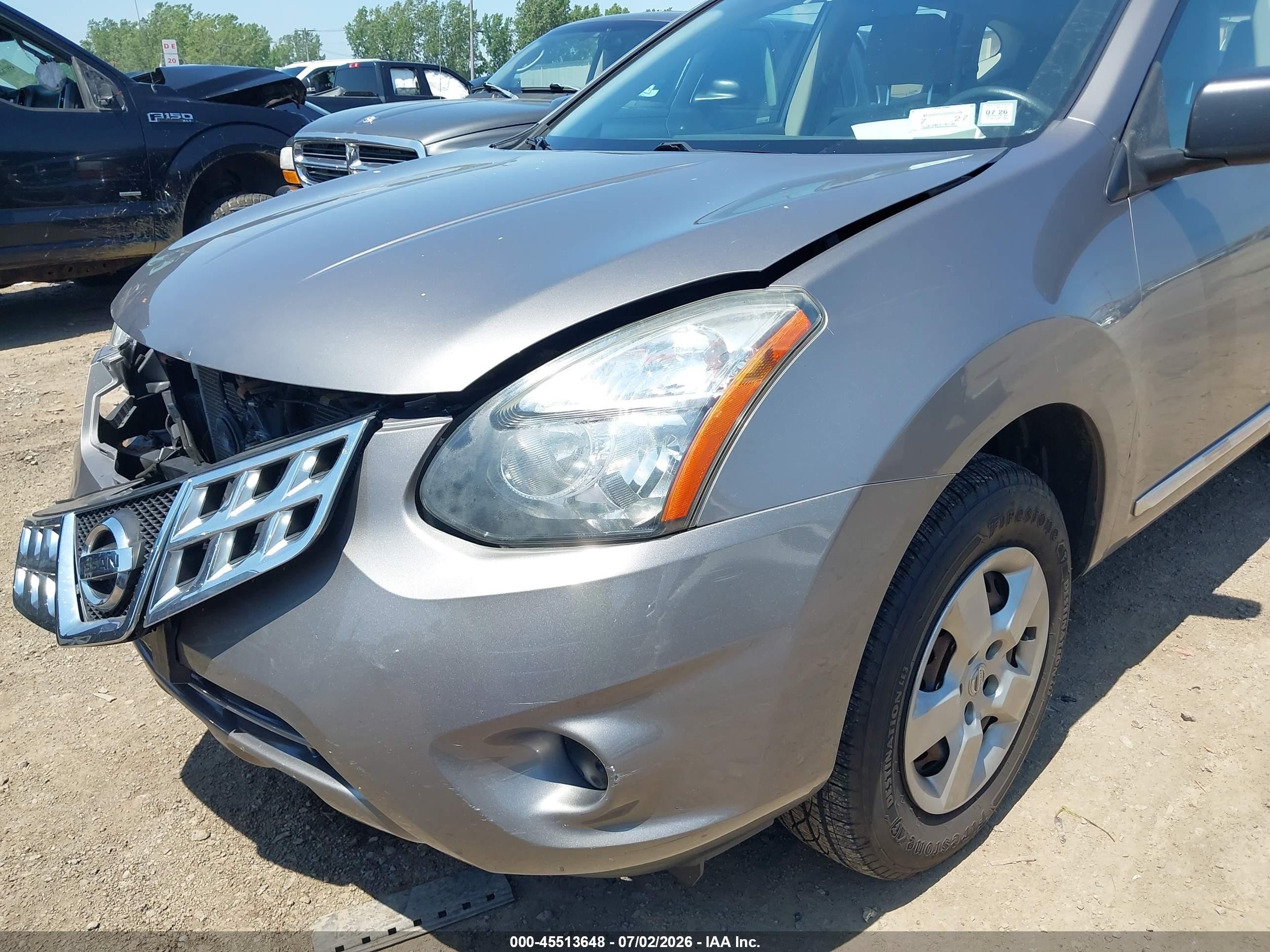 2014 Nissan Rogue Select S Gray vin: JN8AS5MVXEW712090