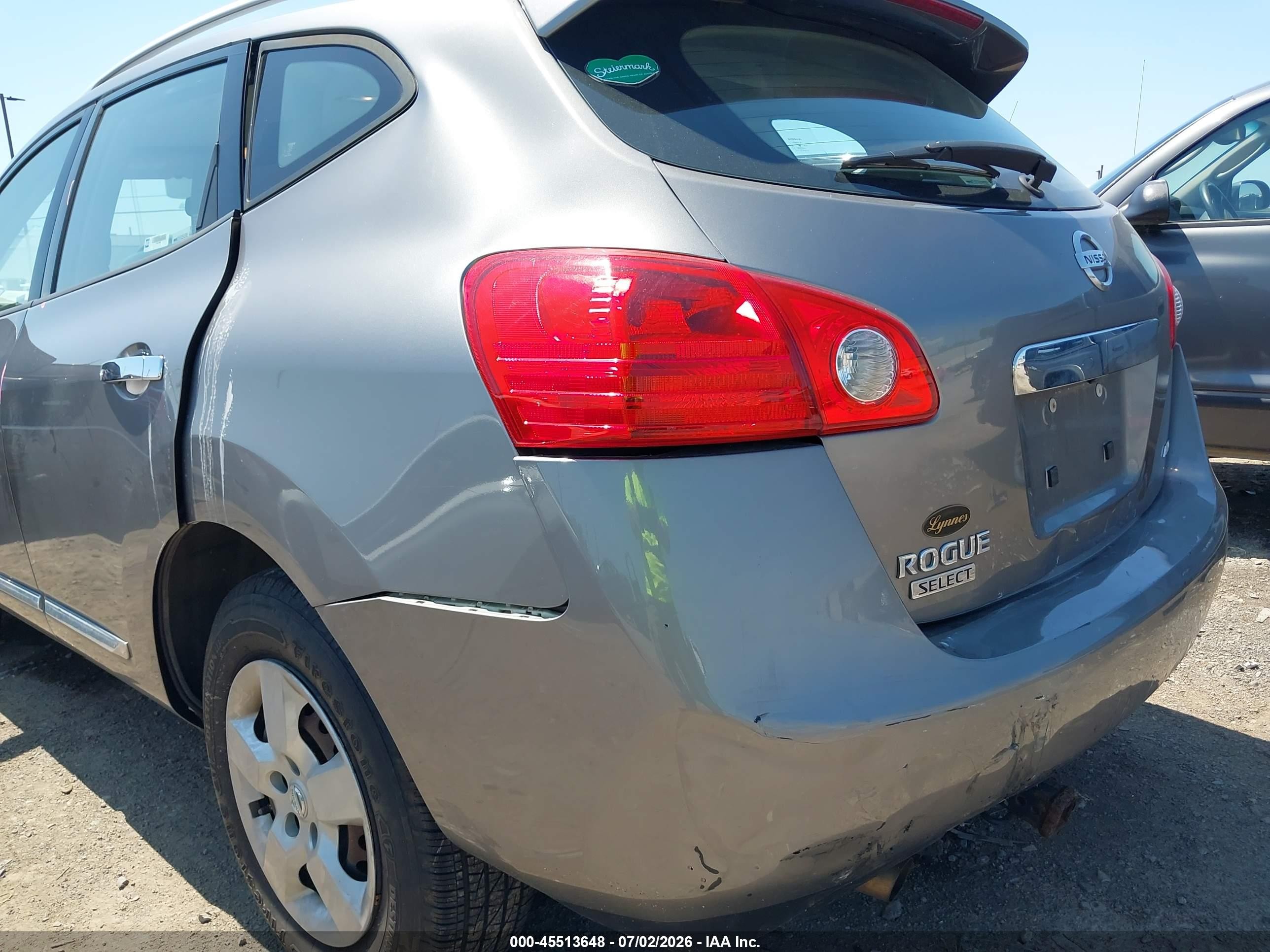 2014 Nissan Rogue Select S Gray vin: JN8AS5MVXEW712090