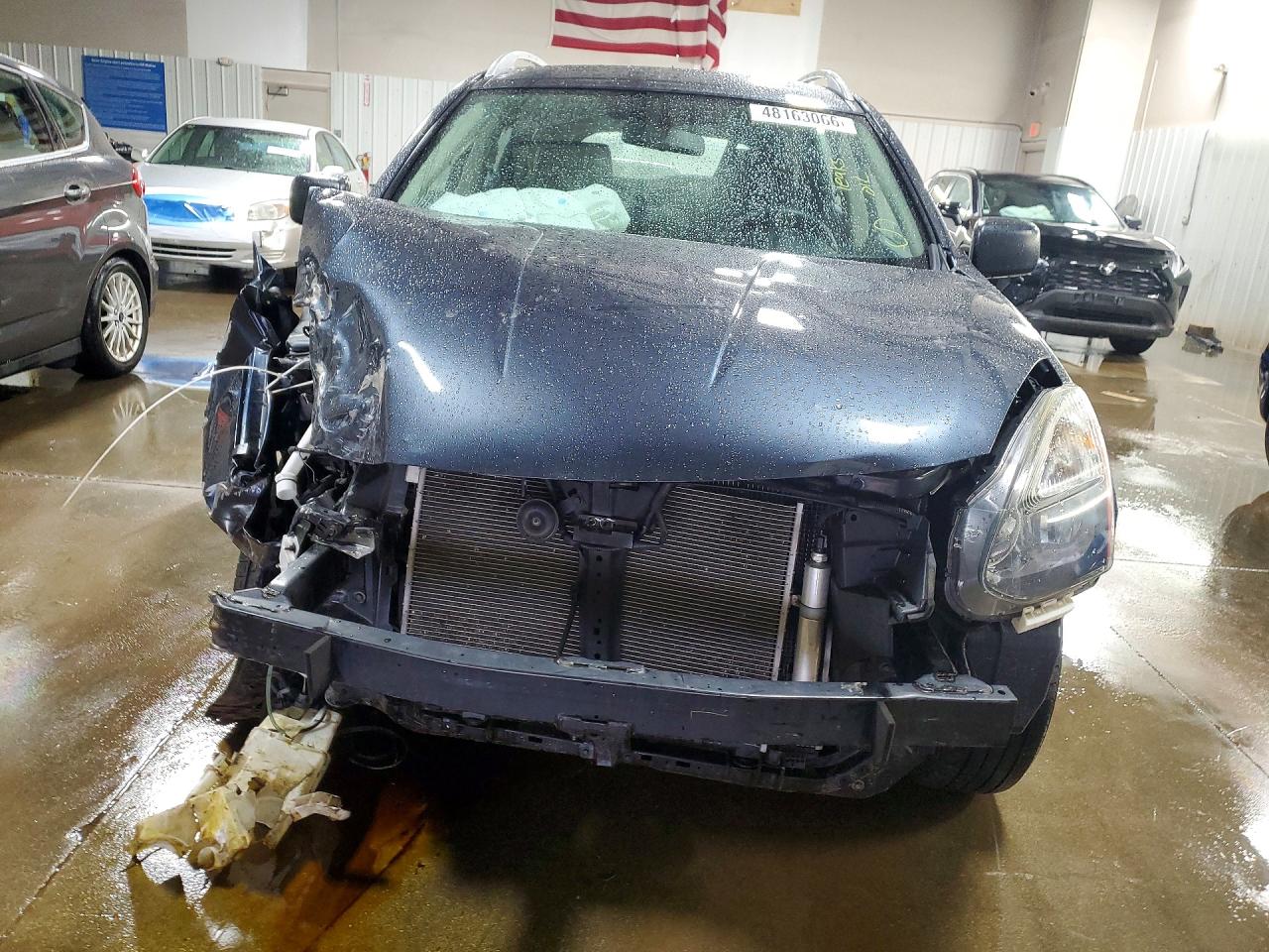 2014 Nissan Rogue Select S Blue vin: JN8AS5MVXEW717824