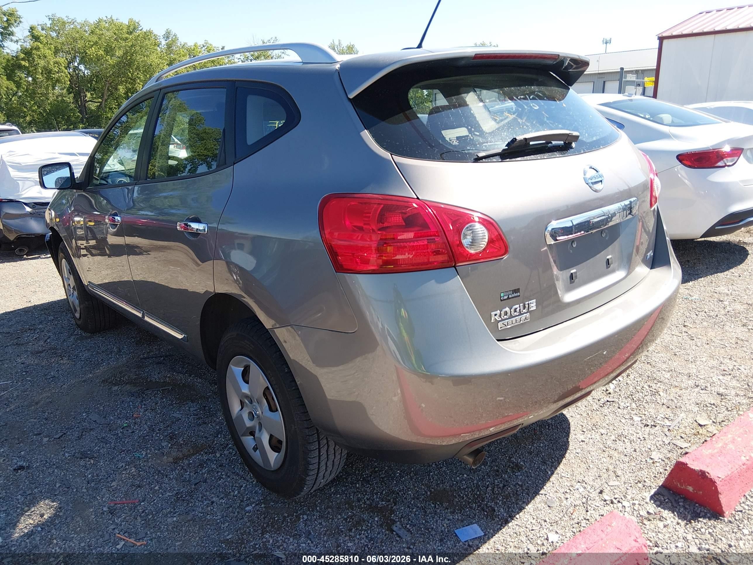 2014 Nissan Rogue Select S Gray vin: JN8AS5MVXEW721873