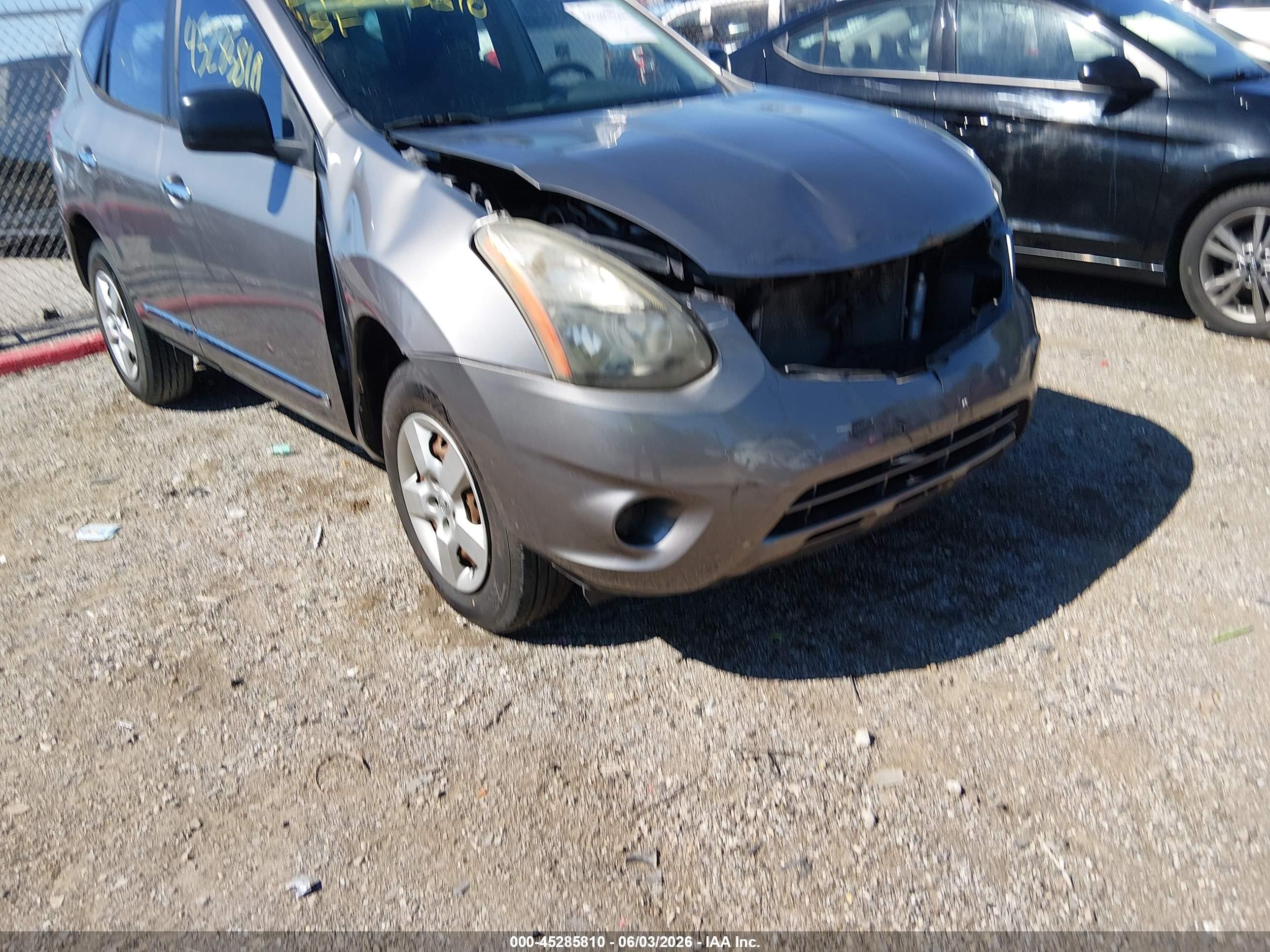 2014 Nissan Rogue Select S Gray vin: JN8AS5MVXEW721873