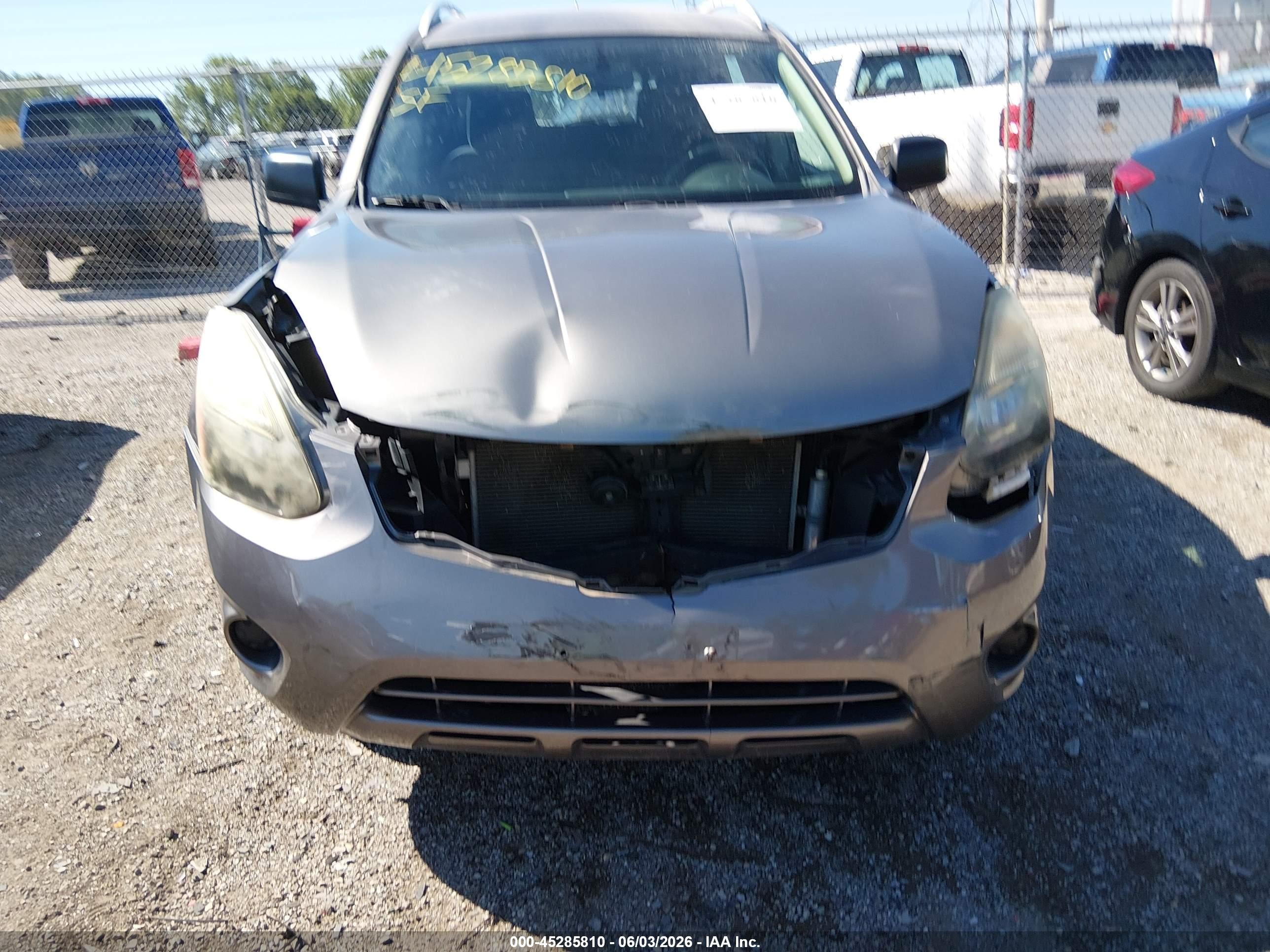 2014 Nissan Rogue Select S Gray vin: JN8AS5MVXEW721873