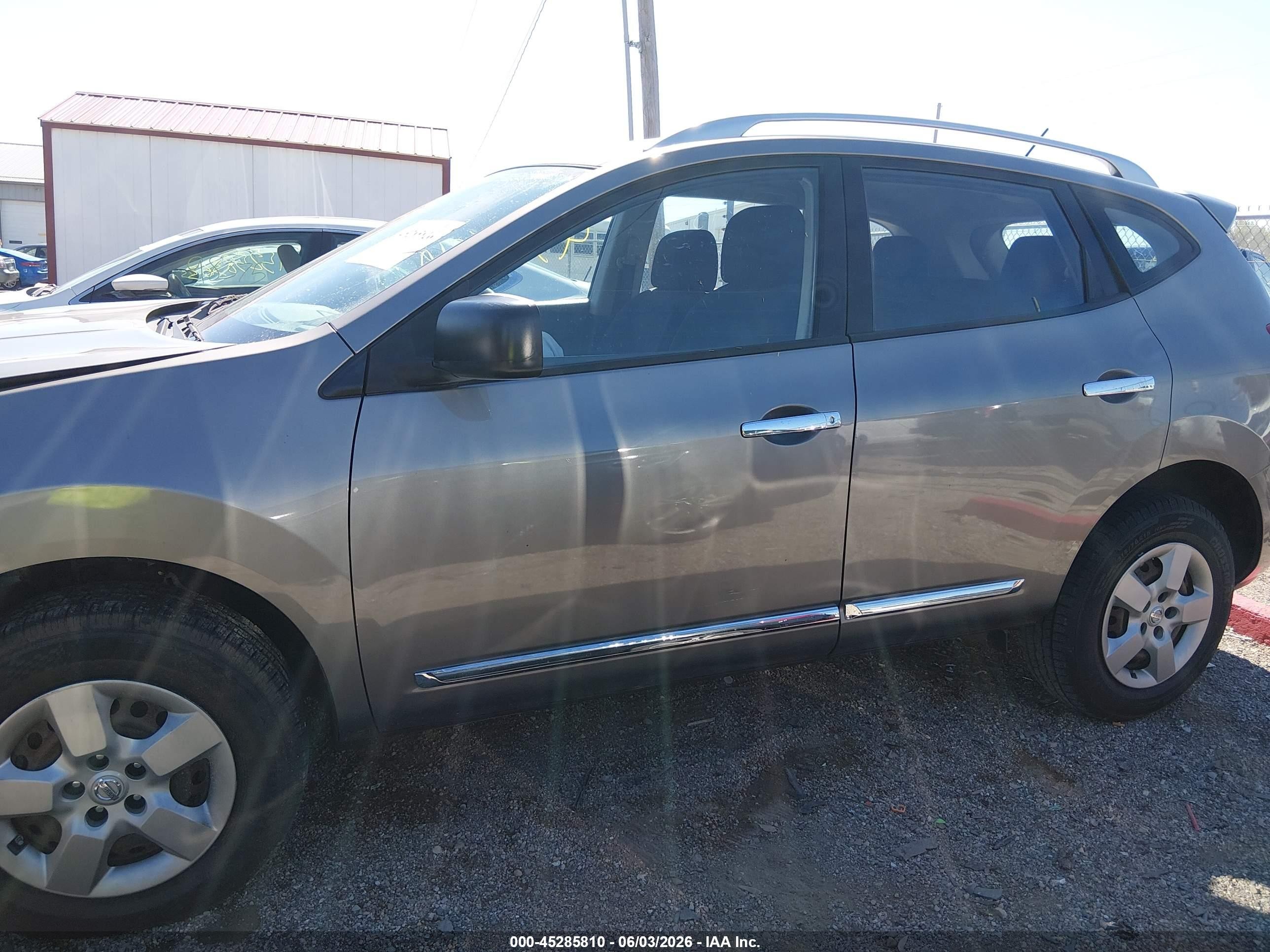 2014 Nissan Rogue Select S Gray vin: JN8AS5MVXEW721873