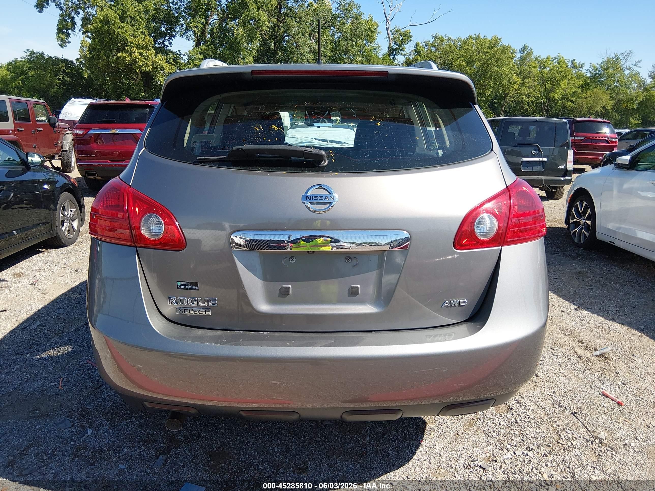 2014 Nissan Rogue Select S Gray vin: JN8AS5MVXEW721873
