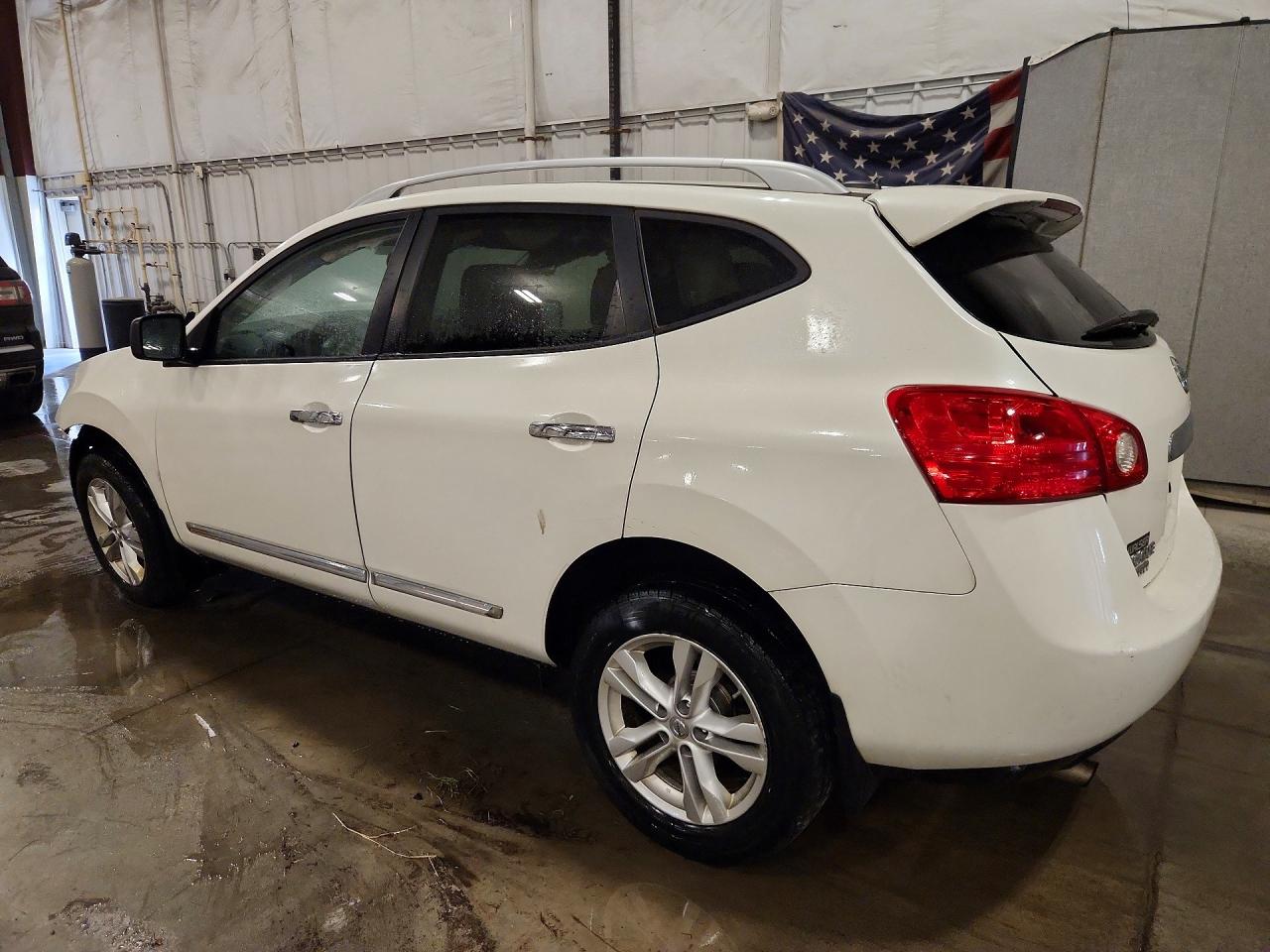 2015 Nissan Rogue Select S White vin: JN8AS5MVXFW257260
