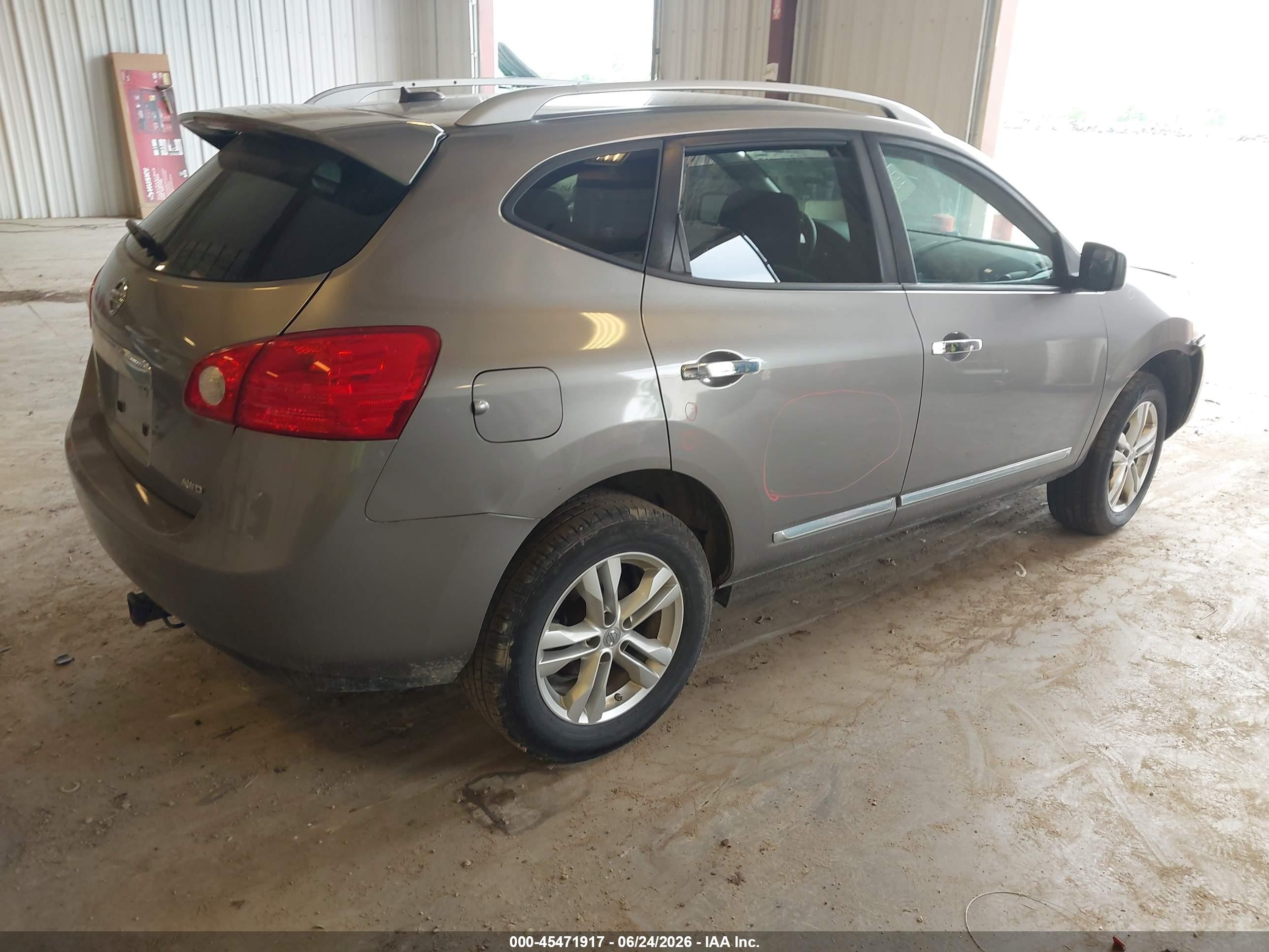2015 Nissan Rogue Select S Gray vin: JN8AS5MVXFW262247