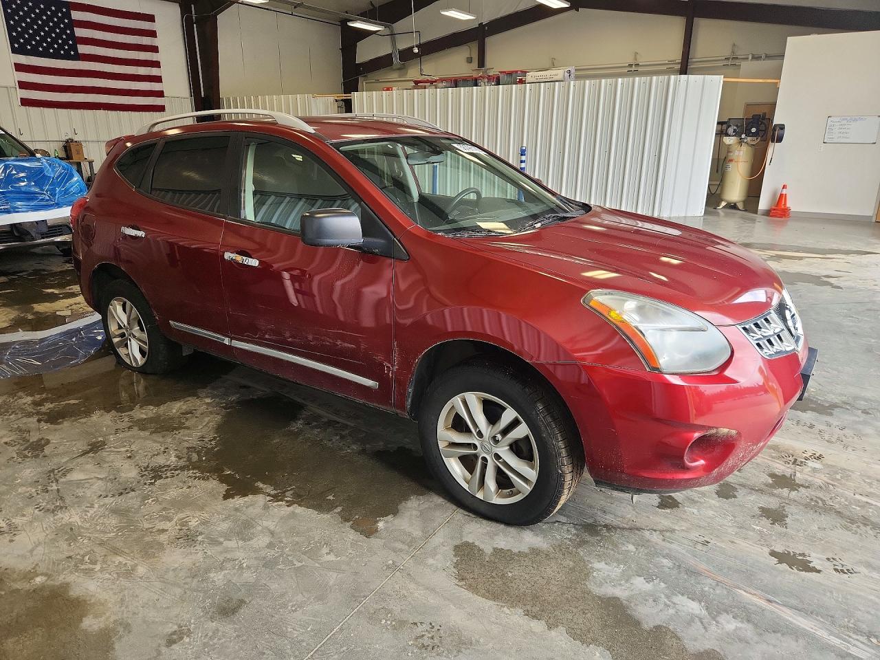 2015 Nissan Rogue Select S Red vin: JN8AS5MVXFW750663