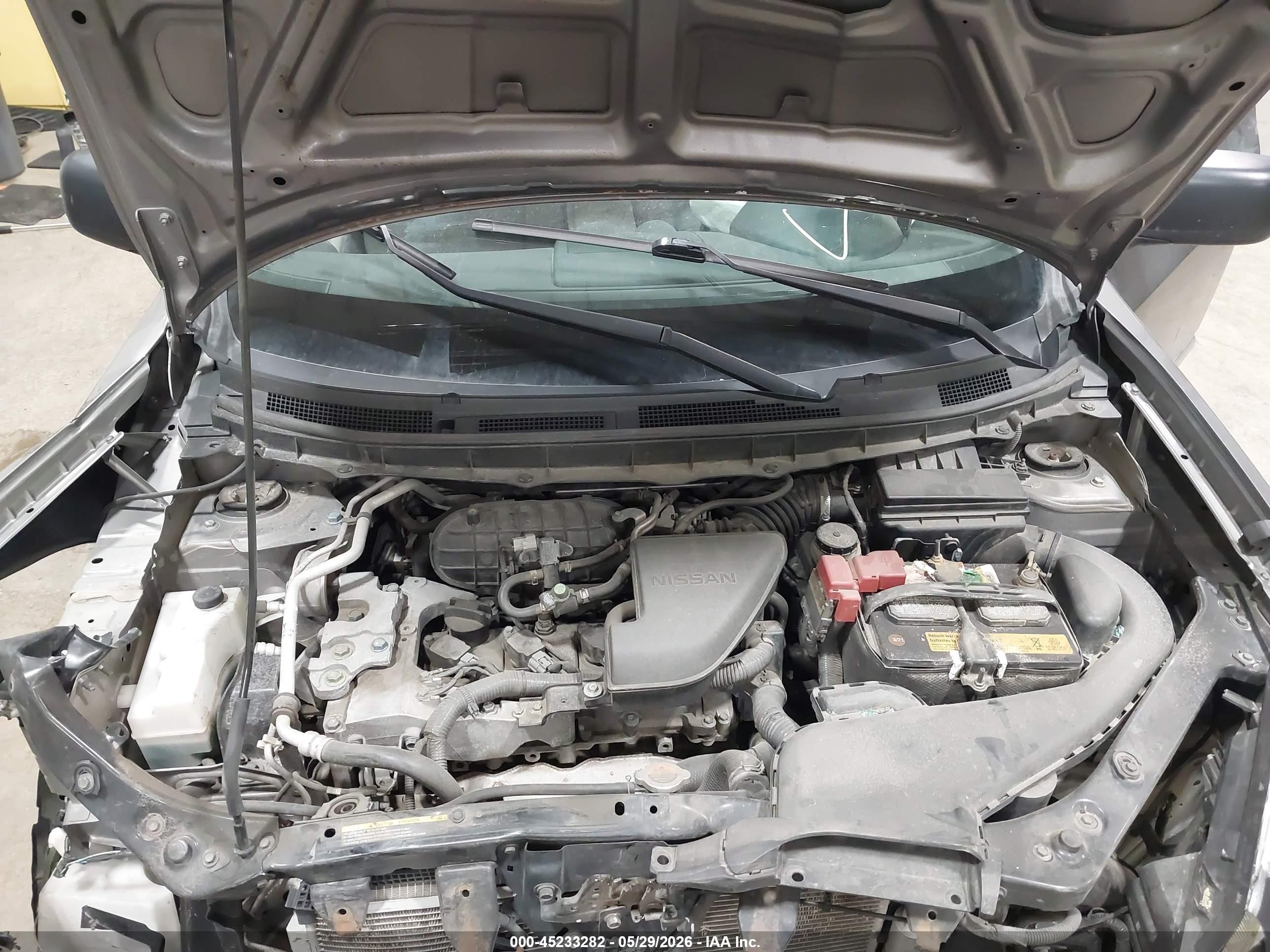 2015 Nissan Rogue Select S Серый vin: JN8AS5MVXFW758262