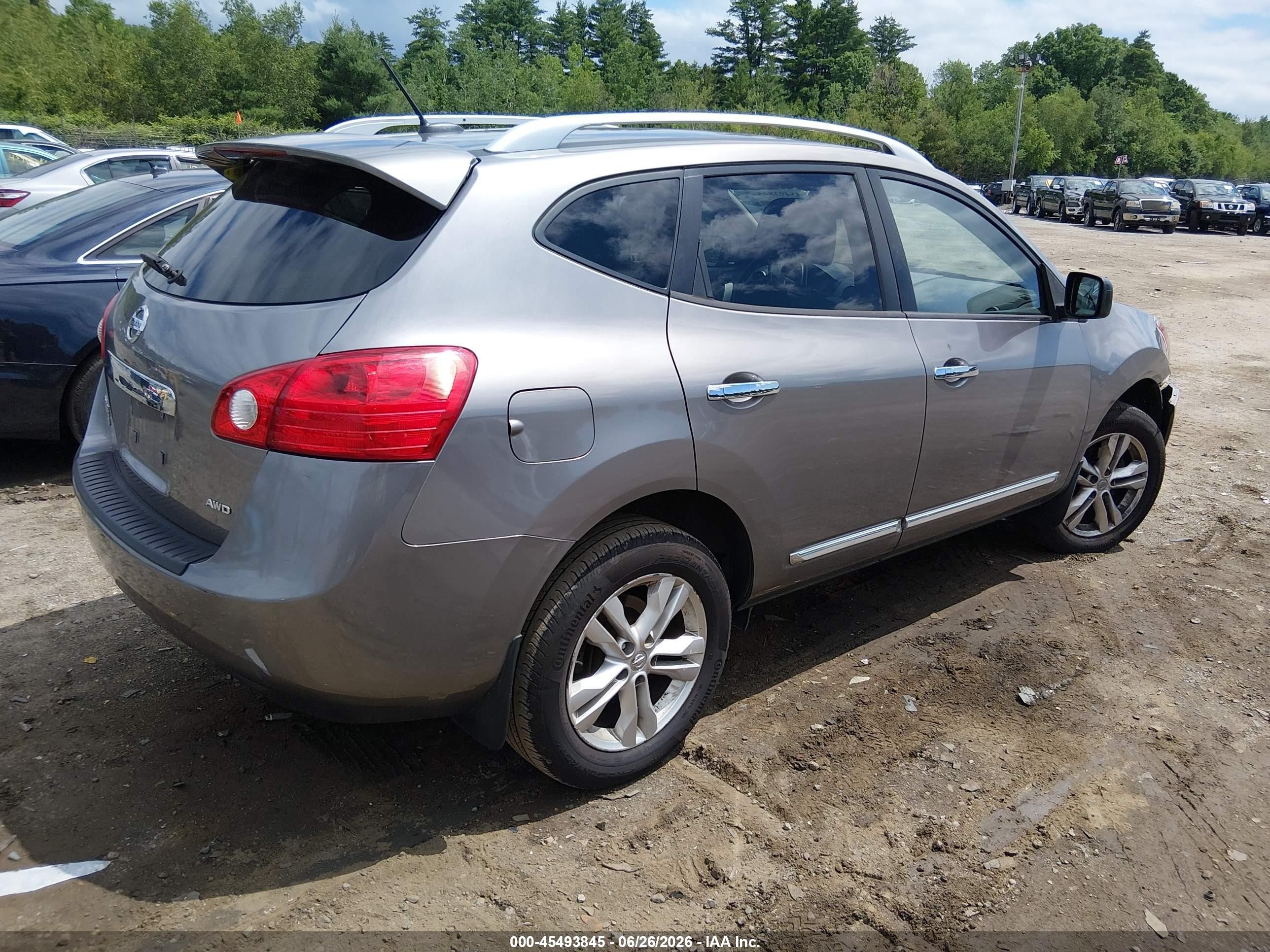 2015 Nissan Rogue Select S Gray vin: JN8AS5MVXFW765521