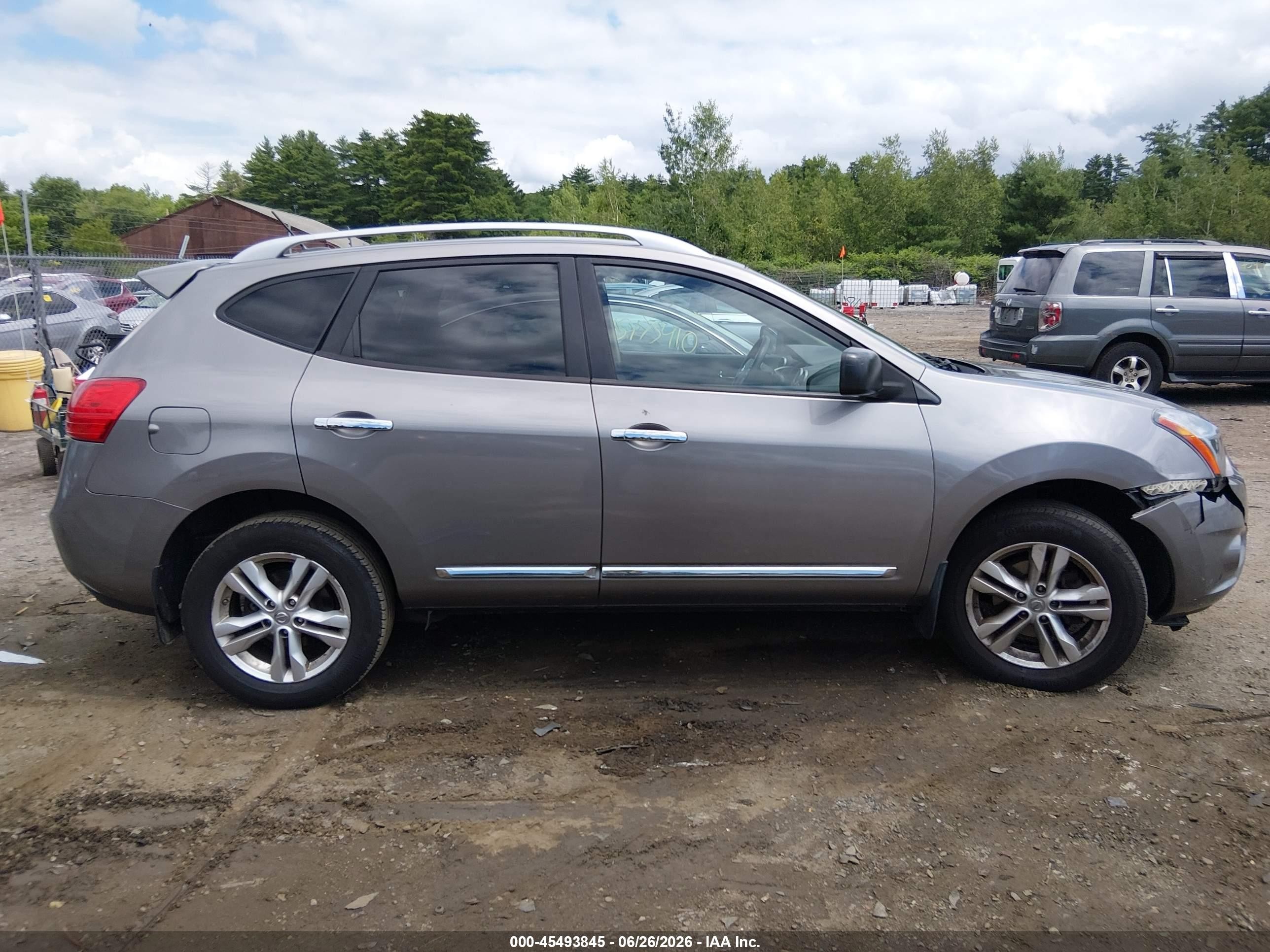 2015 Nissan Rogue Select S Gray vin: JN8AS5MVXFW765521