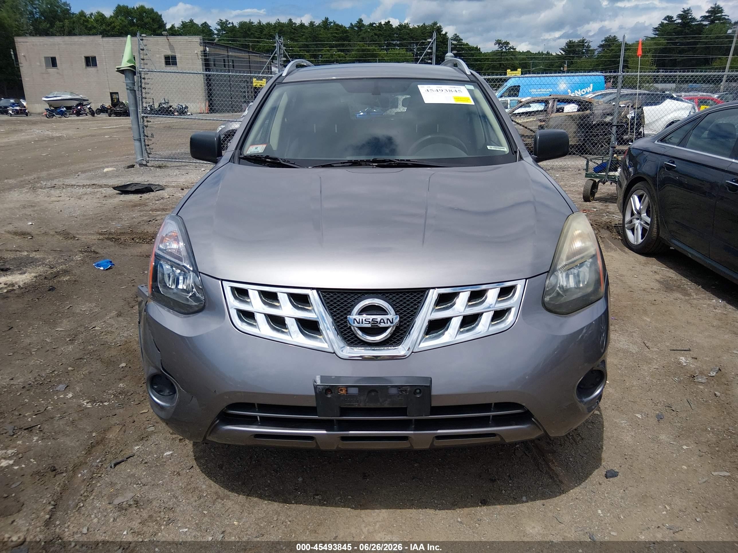 2015 Nissan Rogue Select S Gray vin: JN8AS5MVXFW765521