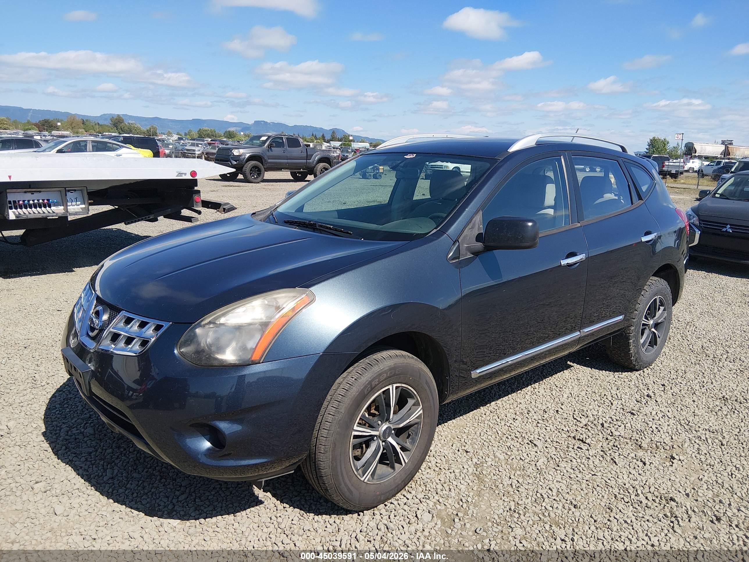 2015 Nissan Rogue Select S Blue vin: JN8AS5MVXFW766491