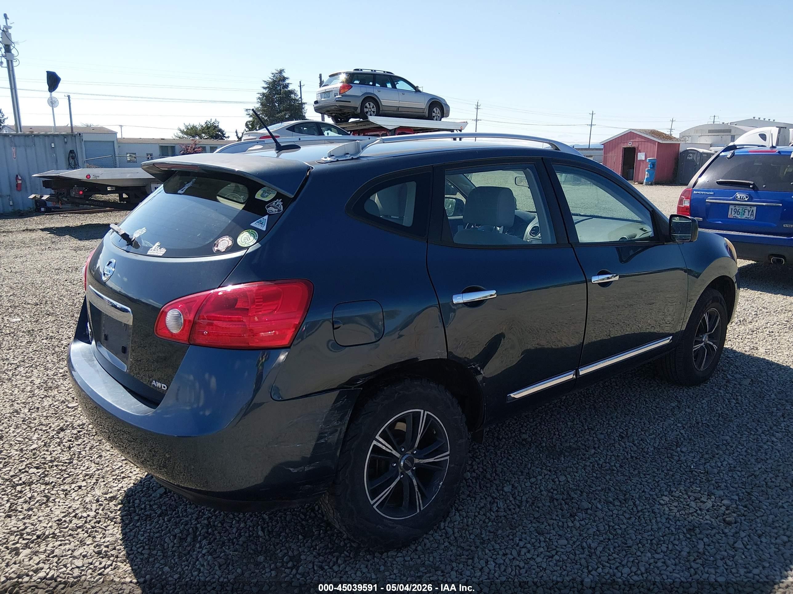 2015 Nissan Rogue Select S Blue vin: JN8AS5MVXFW766491