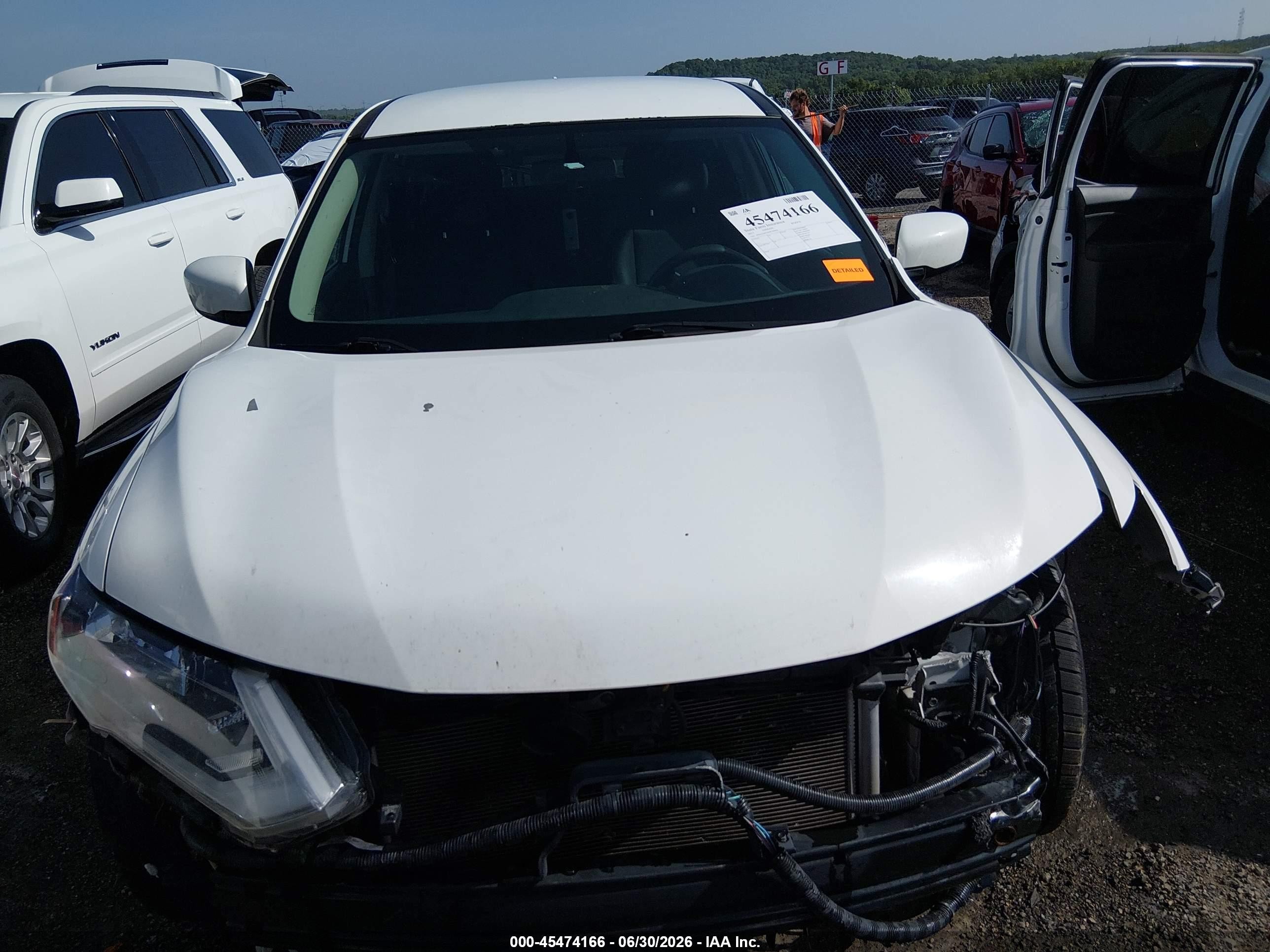 2017 Nissan Rogue S White vin: JN8AT2MT0HW149436